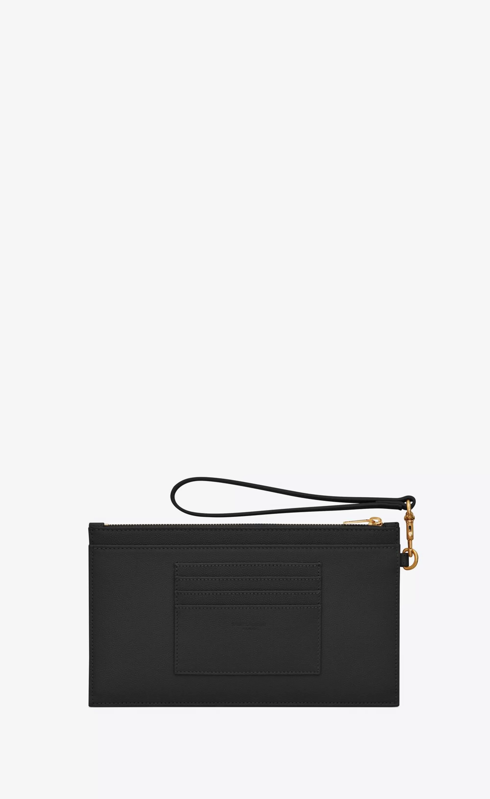 Women Saint Laurent pouches^CASSANDRE MATELASSÉ Large Zipped Pouch In Grain De Poudre Embossed Leather | | YSL.com