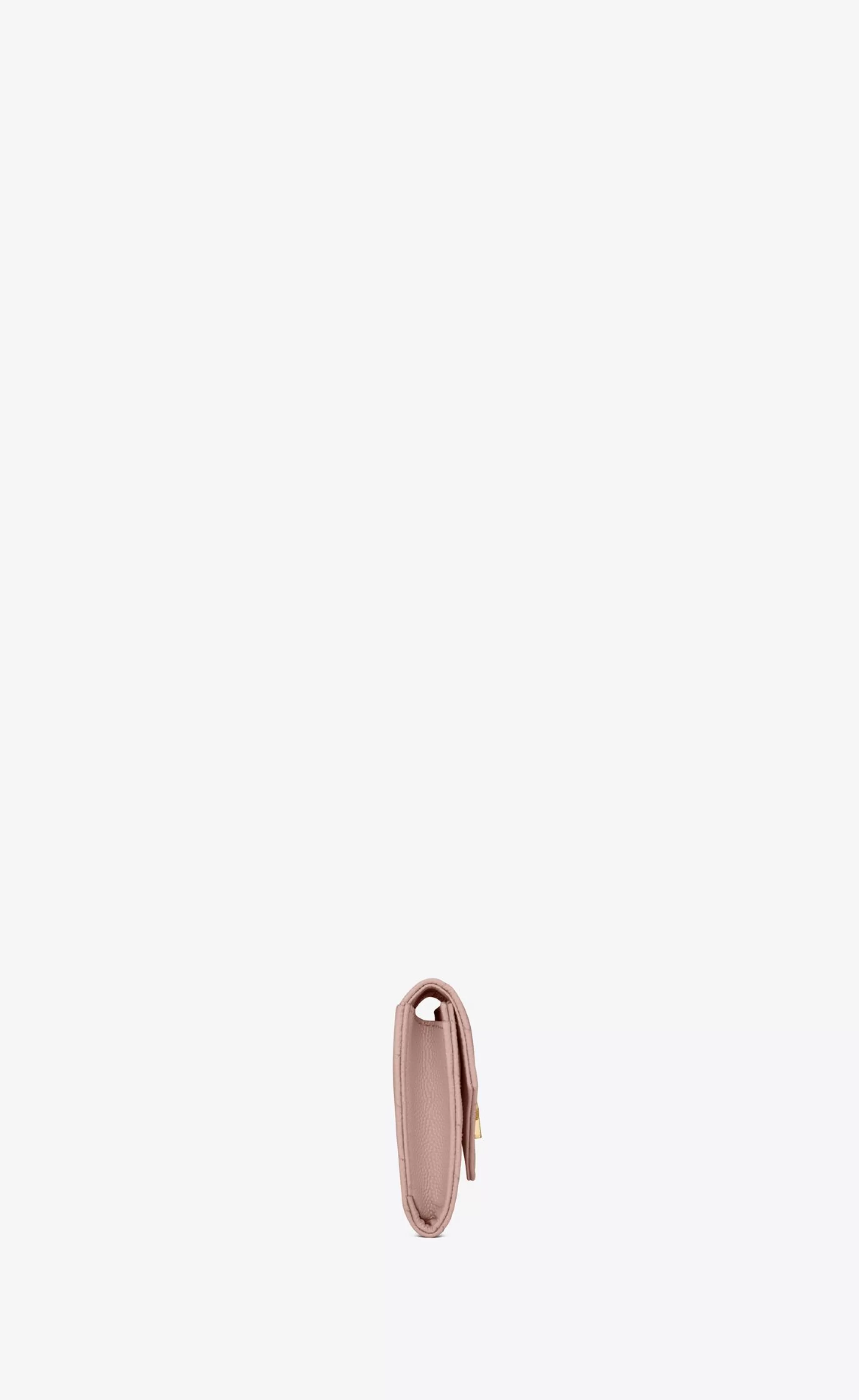 Women Saint Laurent WALLETS^CASSANDRE MATELASSÉ Small Envelope Wallet In Grain De Poudre Embossed Leather | | YSL.com