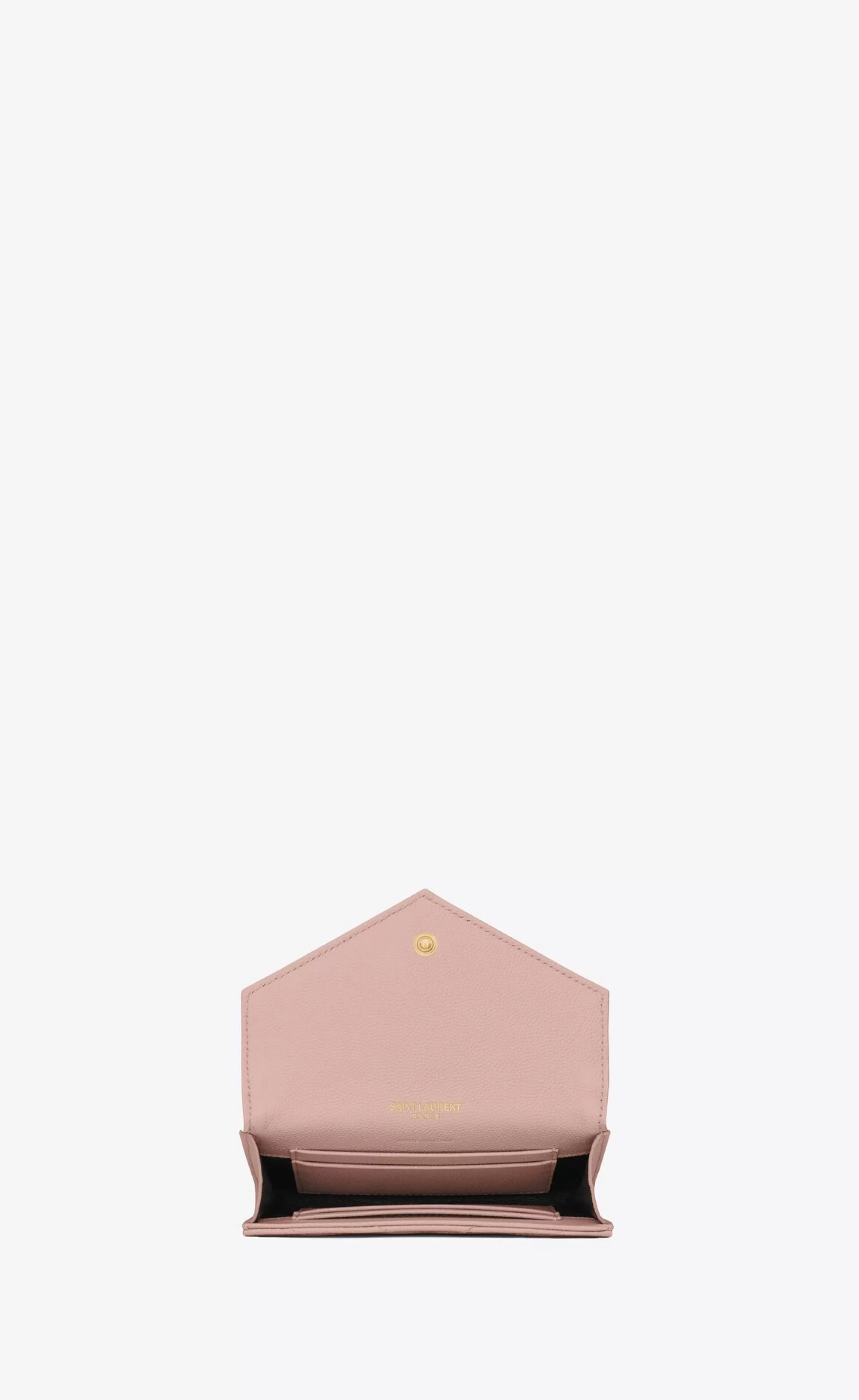 Women Saint Laurent WALLETS^CASSANDRE MATELASSÉ Small Envelope Wallet In Grain De Poudre Embossed Leather | | YSL.com