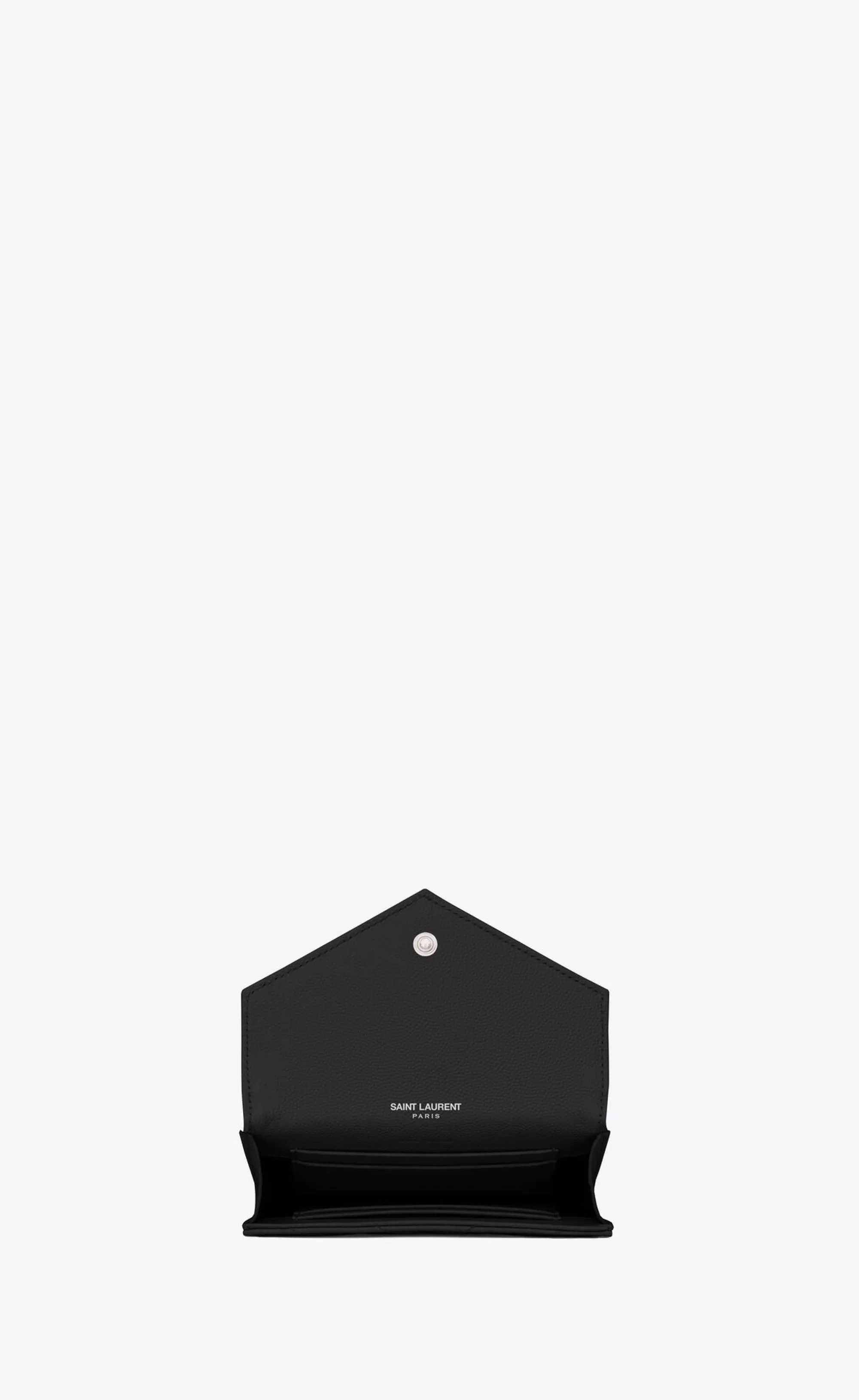 Women Saint Laurent WALLETS^CASSANDRE MATELASSÉ Small Envelope Wallet In Grain De Poudre Embossed Leather | | YSL.com
