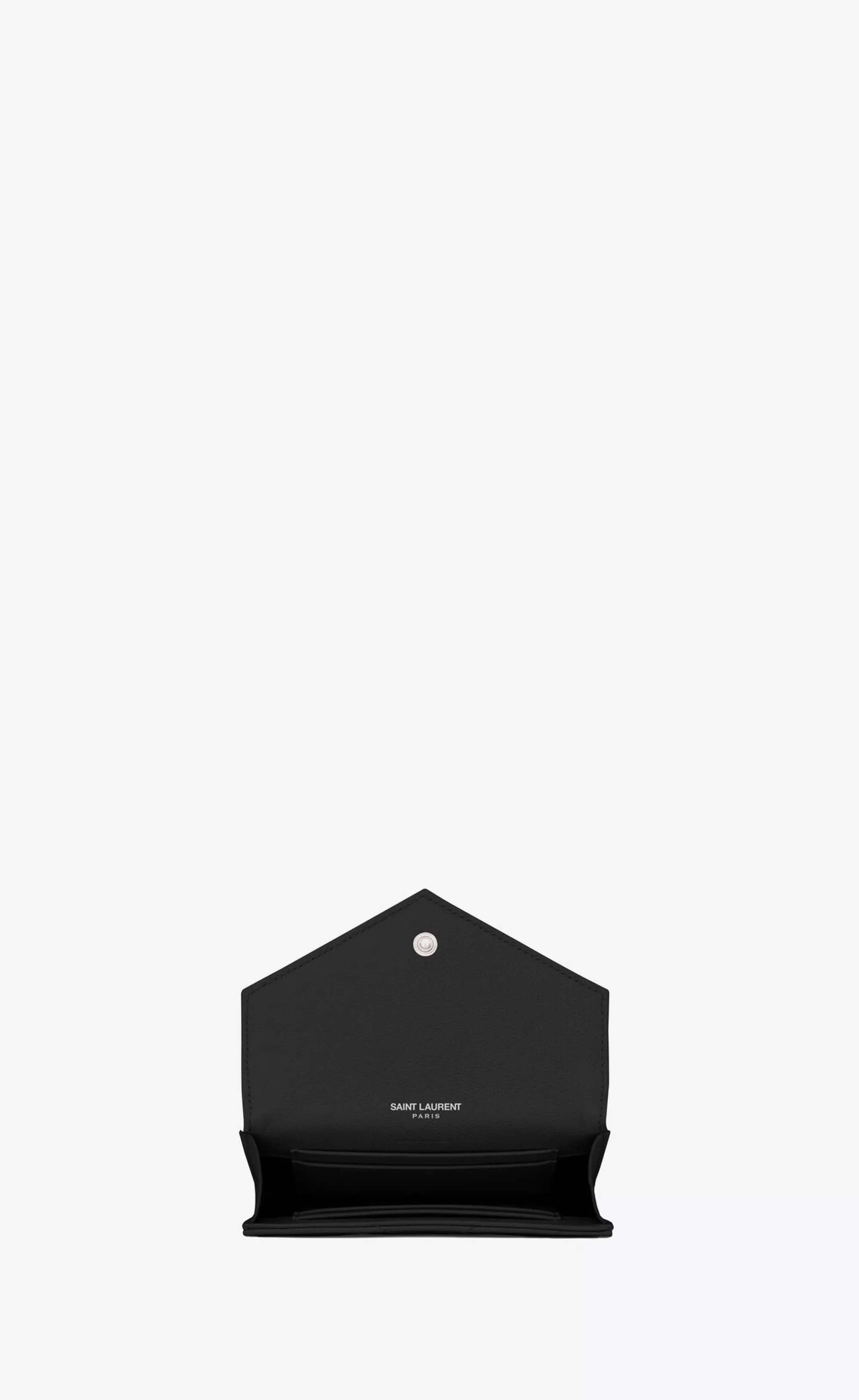 Women Saint Laurent WALLETS^CASSANDRE MATELASSÉ Small Envelope Wallet In Grain De Poudre Embossed Leather | | YSL.com