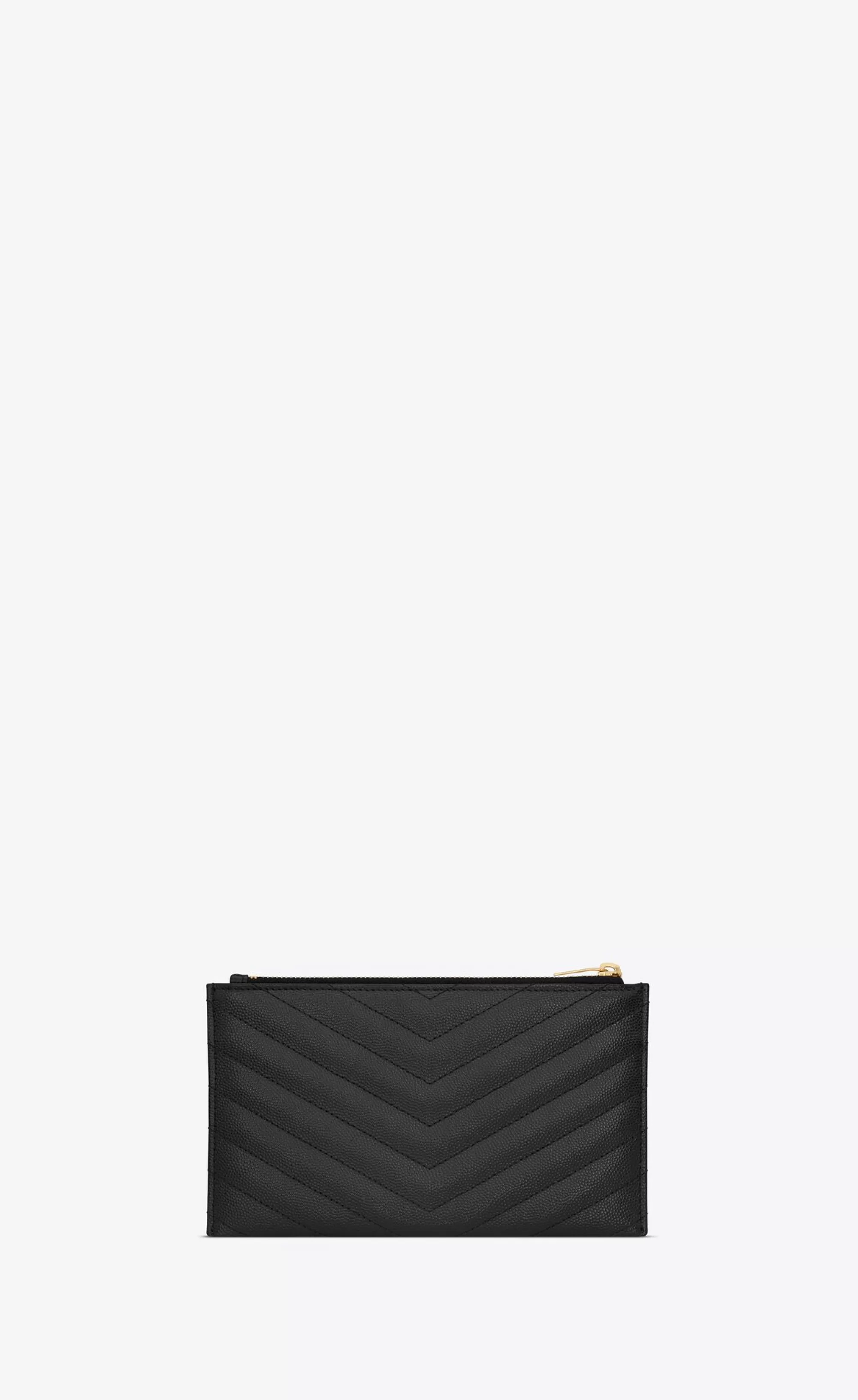 Women Saint Laurent pouches^CASSANDRE MATELASSÉ Small Zipped Pouch In Grain De Poudre Embossed Leather | | YSL.com