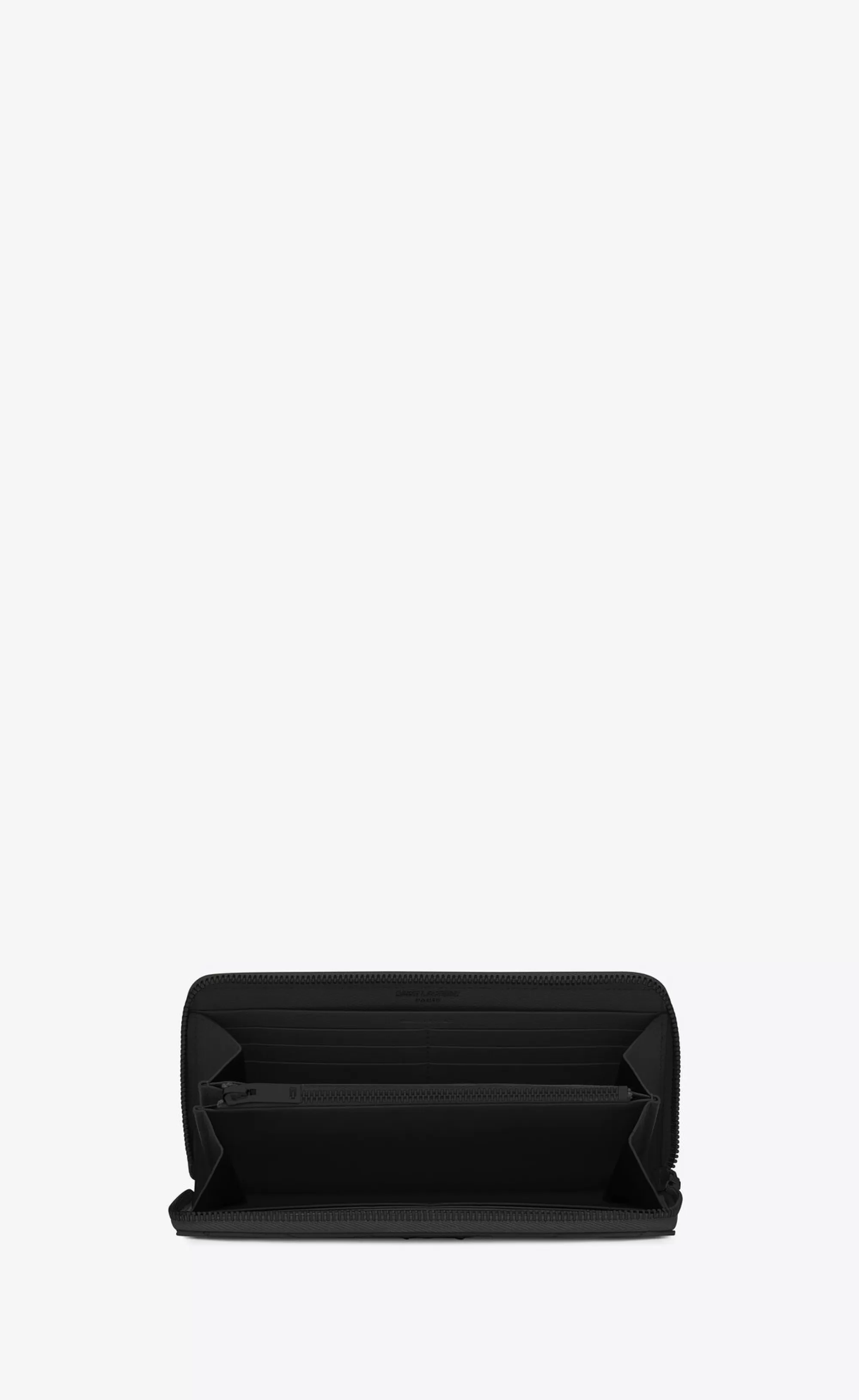 Women Saint Laurent WALLETS^CASSANDRE MATELASSÉ ZIP AROUND WALLET IN GRAIN DE POUDRE EMBOSSED LEATHER | | YSL.com