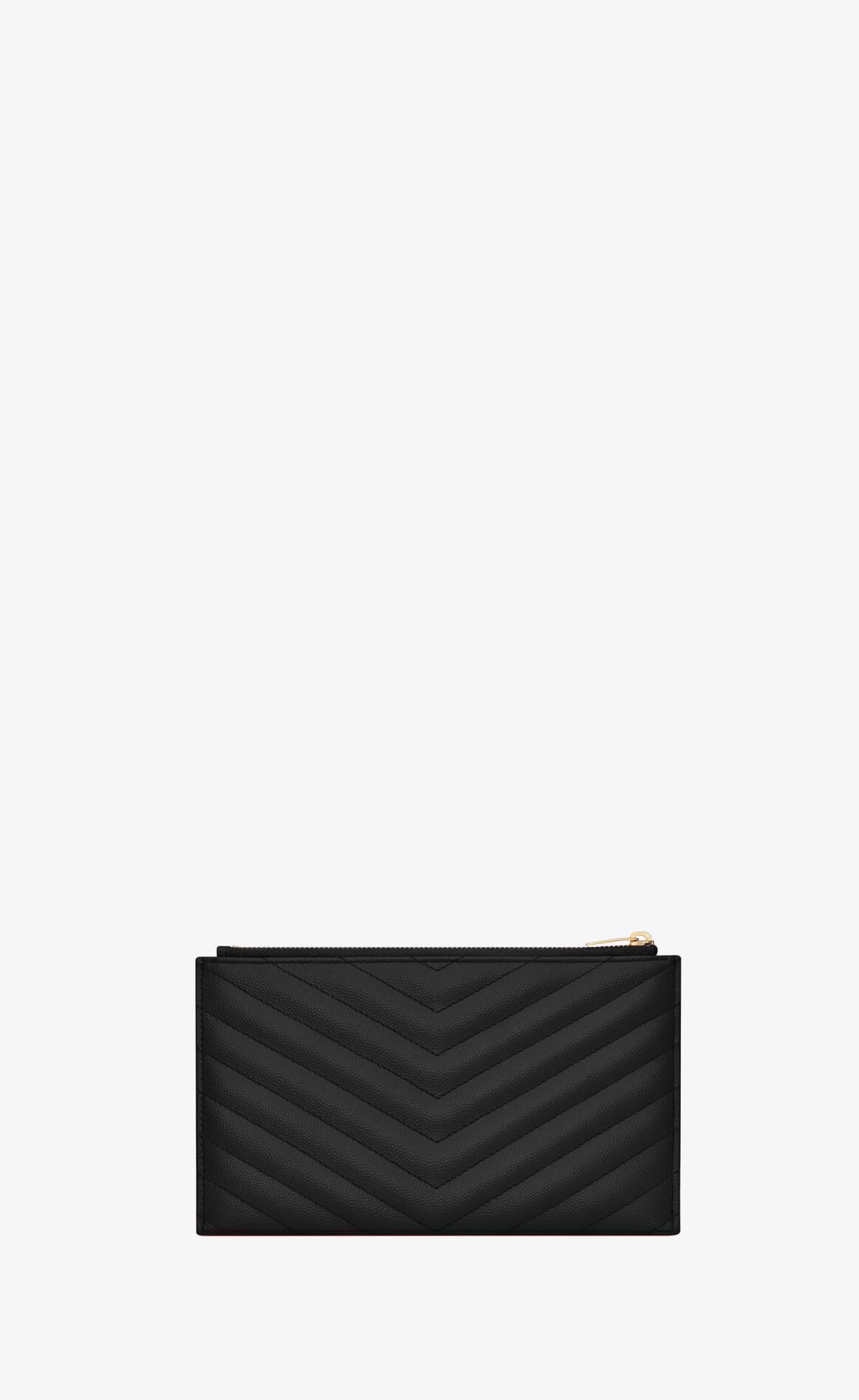 Women Saint Laurent pouches^CASSANDRE MATELASSÉ Zipped Pouch In Grain De Poudre Embossed Leather | | YSL.com