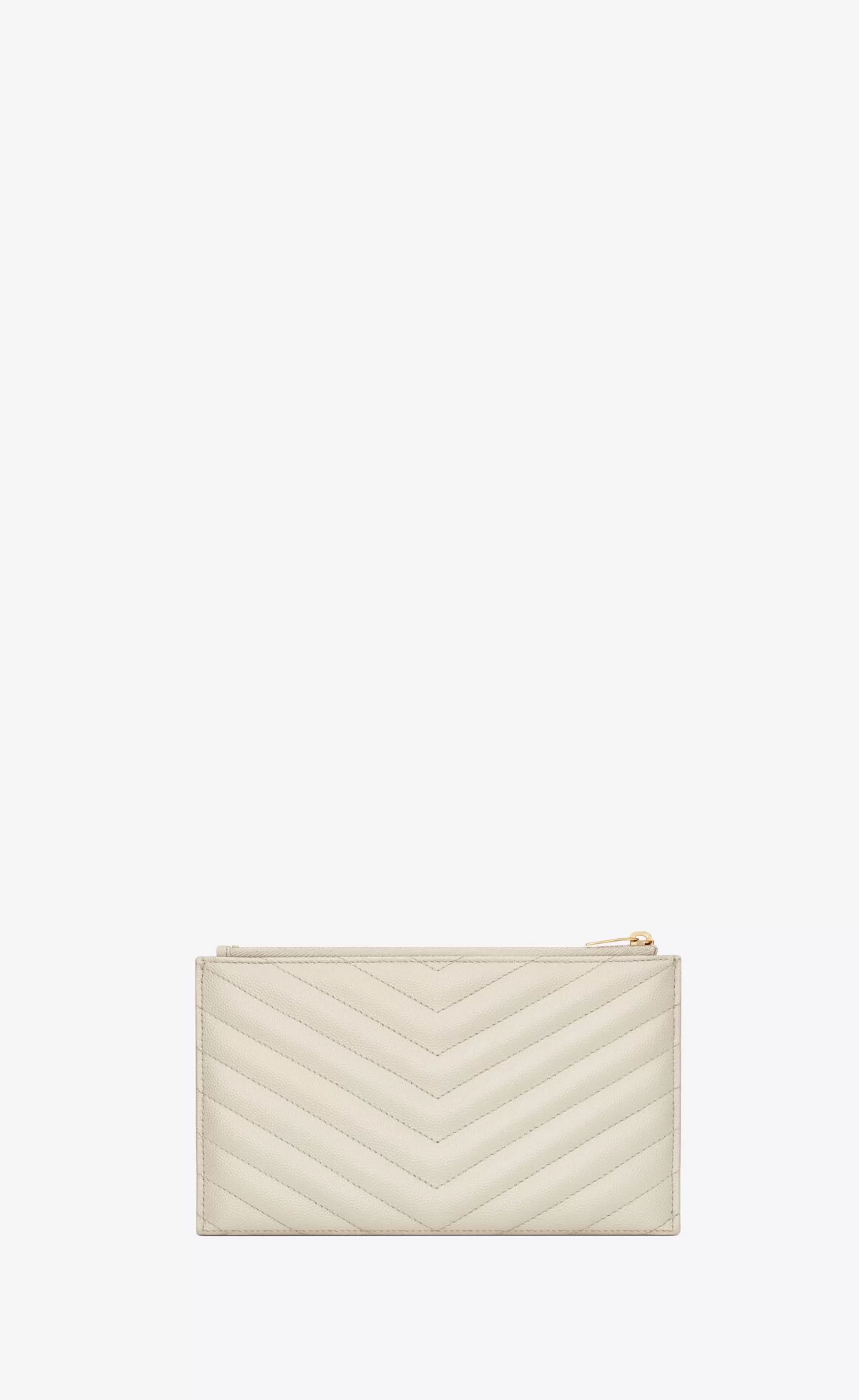 Women Saint Laurent pouches^CASSANDRE MATELASSÉ Zipped Pouch In Grain De Poudre Embossed Leather | | YSL.com