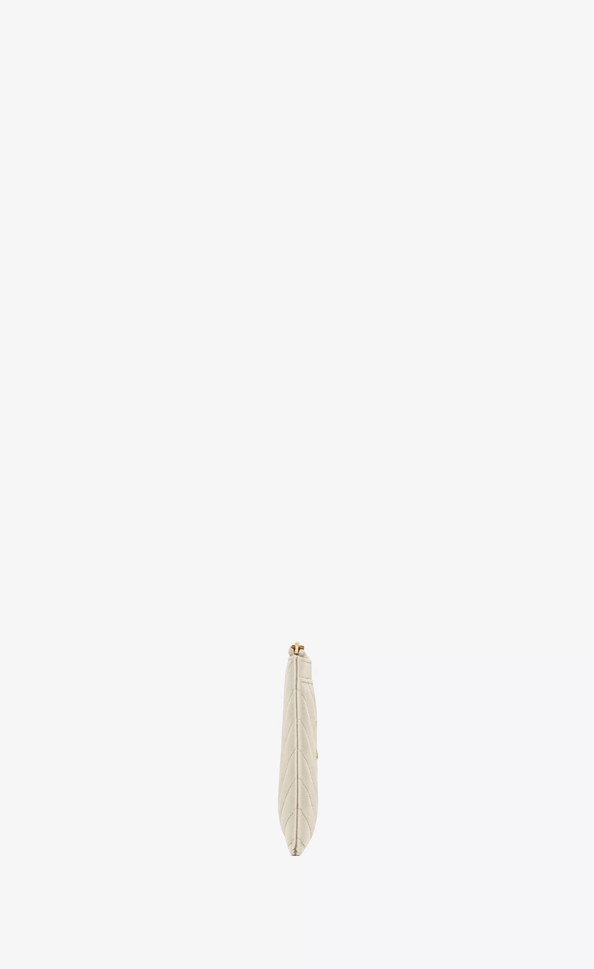 Women Saint Laurent pouches^CASSANDRE MATELASSÉ Zipped Pouch In Grain De Poudre Embossed Leather | | YSL.com