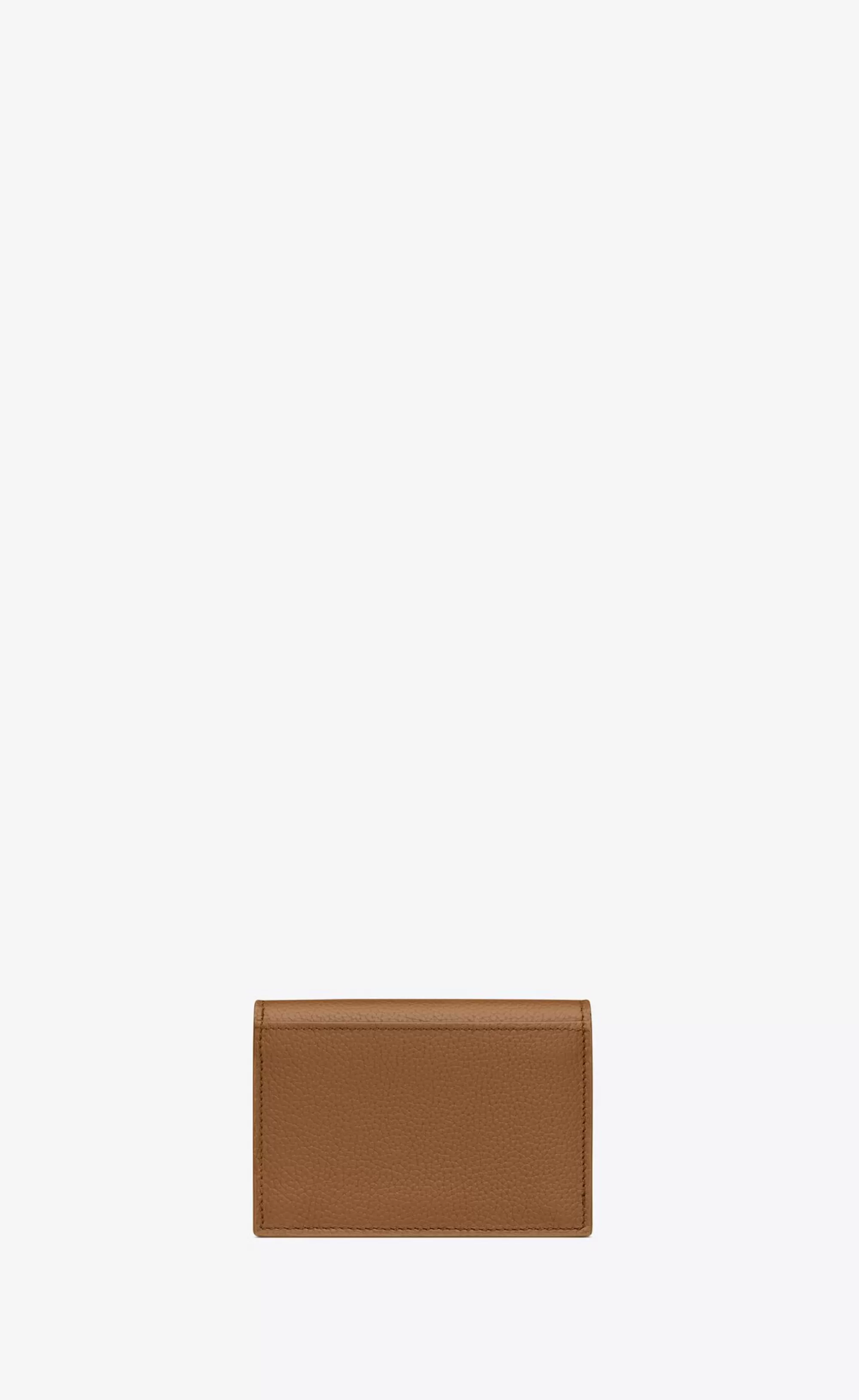 Saint Laurent CARD CASES^CASSANDRE SHADOW Business Card Case In Grained Leather | | YSL.com