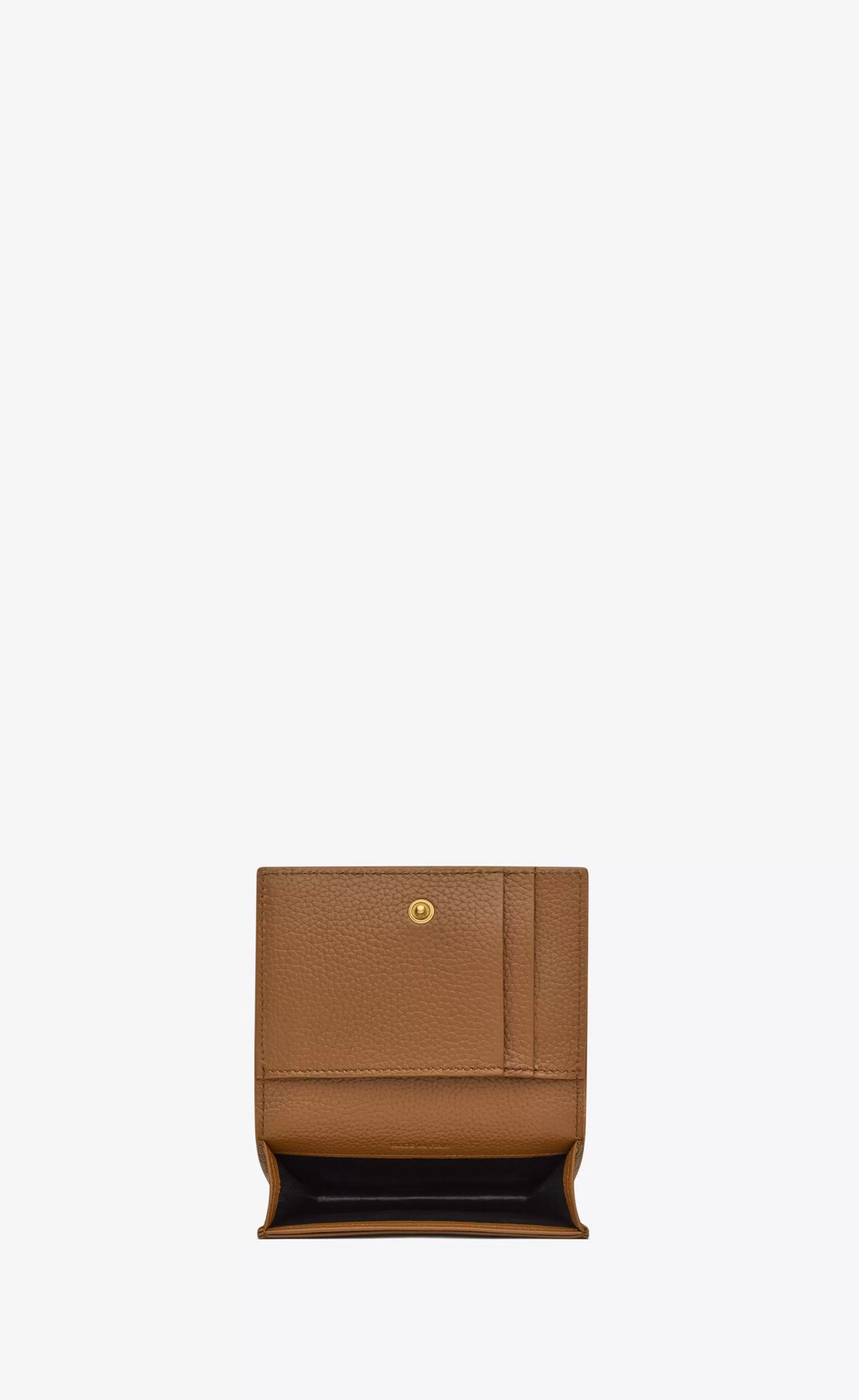 Saint Laurent CARD CASES^CASSANDRE SHADOW Business Card Case In Grained Leather | | YSL.com