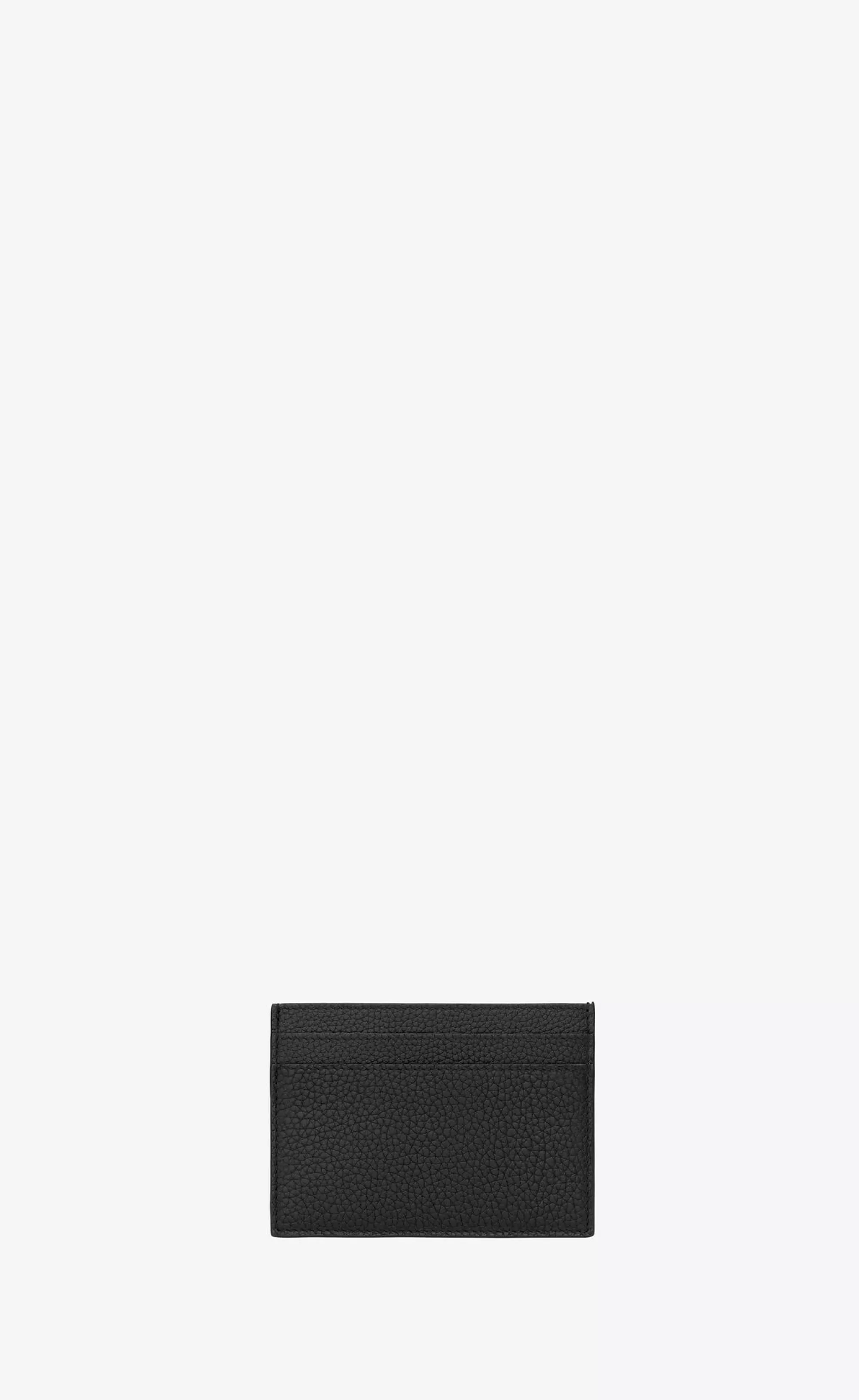 Saint Laurent CARD CASES^CASSANDRE SHADOW CARD CASE IN GRAINED LEATHER | | YSL.com