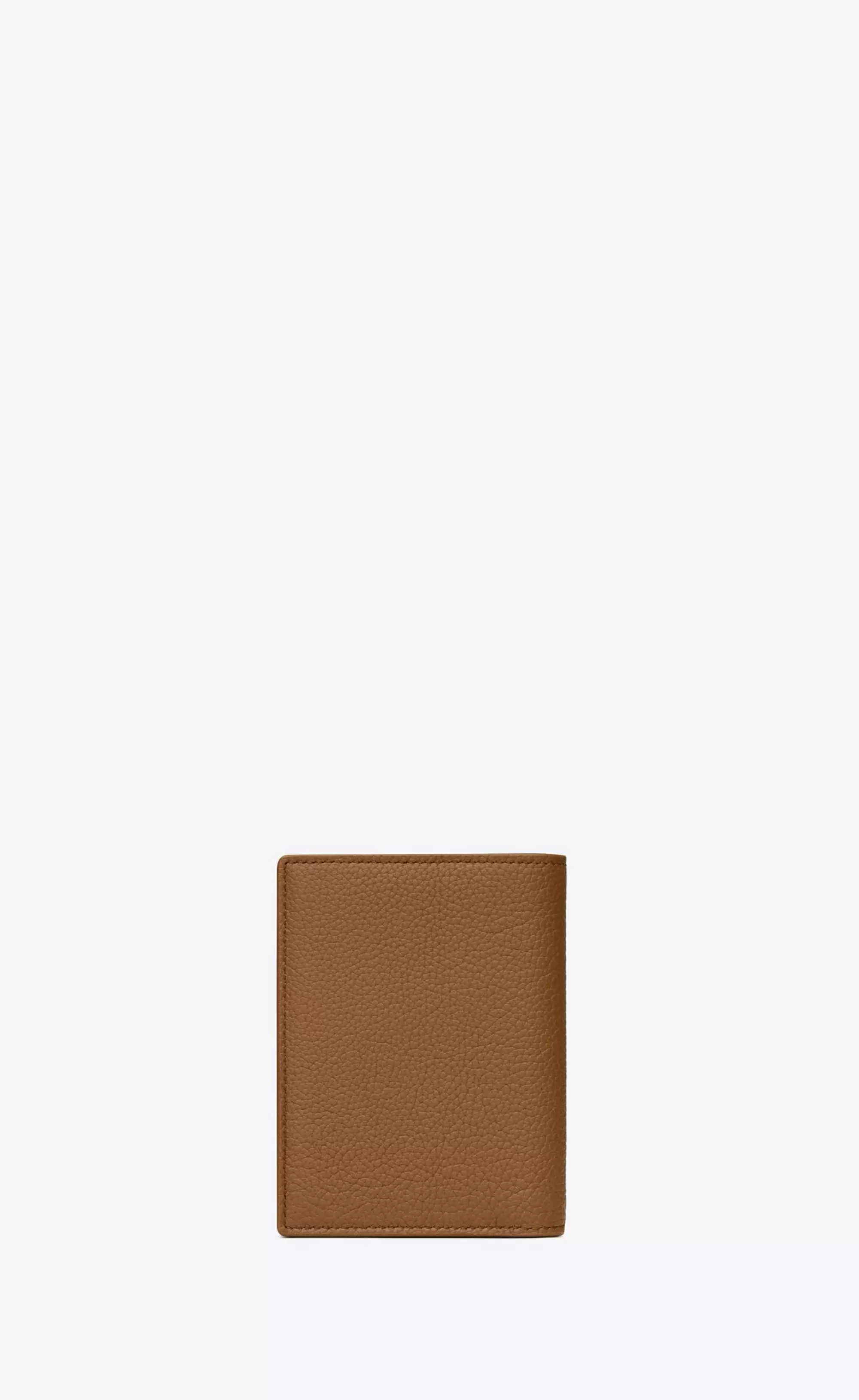 Saint Laurent WALLETS^CASSANDRE SHADOW Credit Card Wallet In Grained Leather | | YSL.com