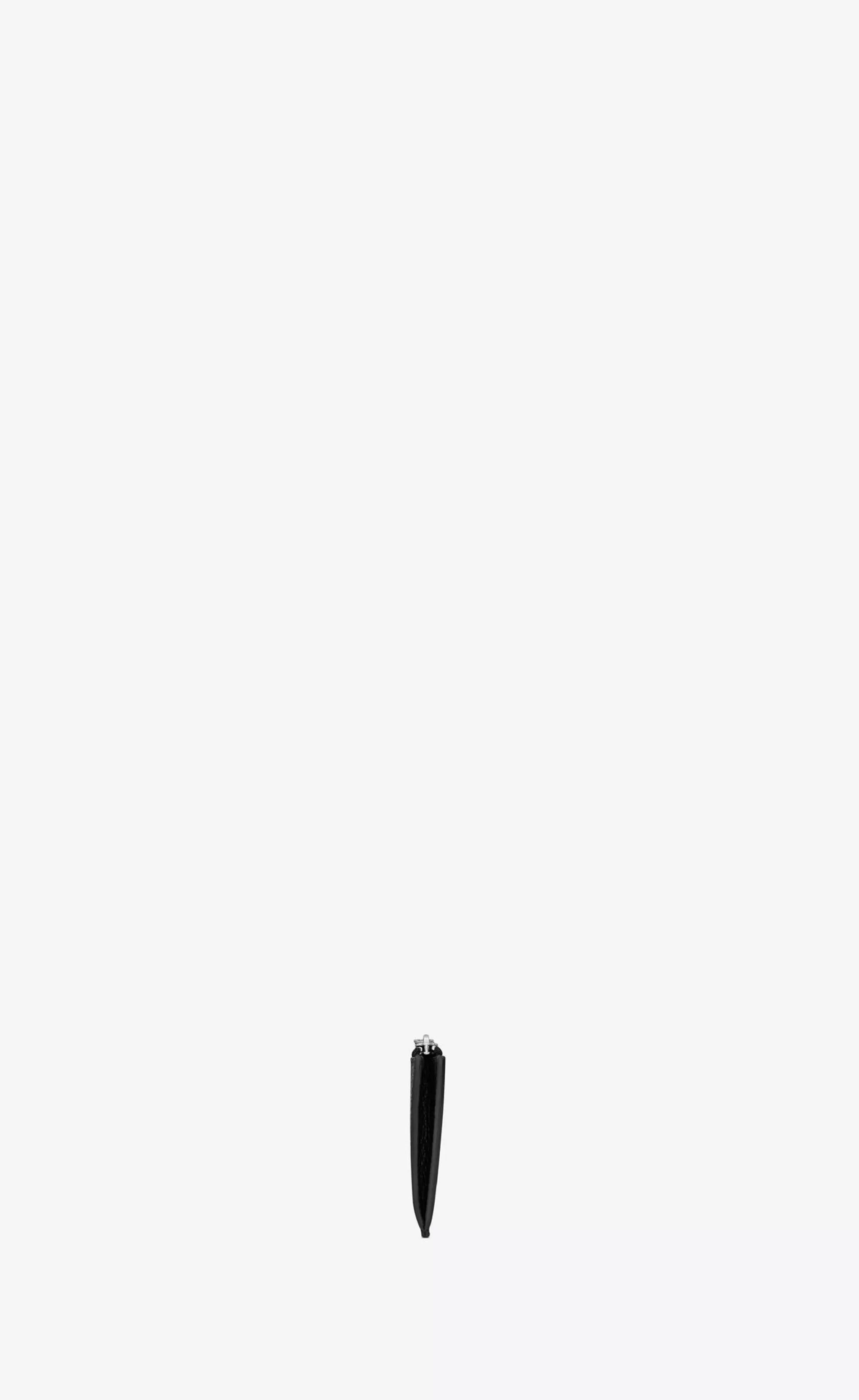 Saint Laurent CARD CASES^CASSANDRE SHADOW FRAGMENTS ZIPPED CARD CASE IN GRAINED LEATHER | | YSL.com