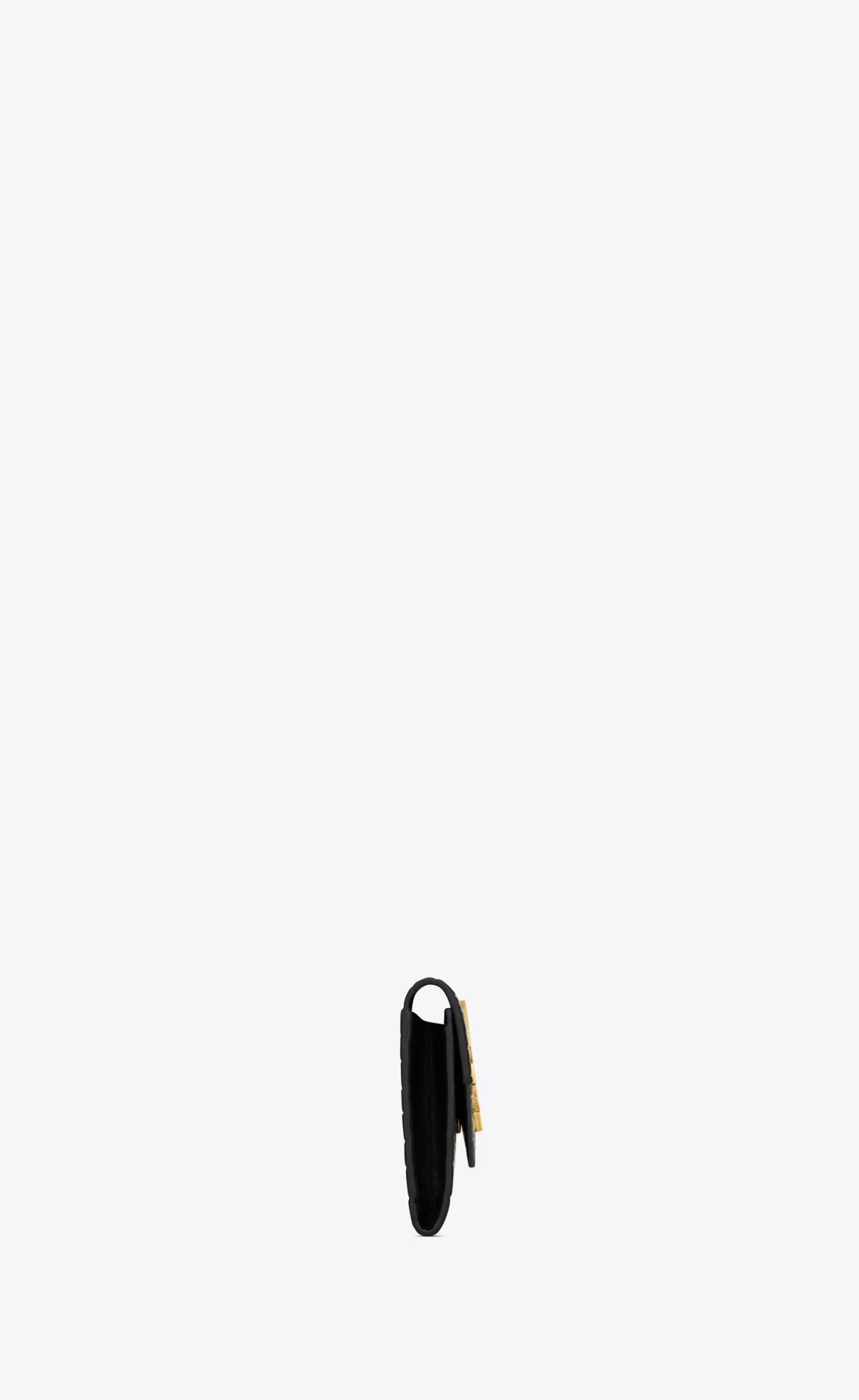 Women Saint Laurent WALLETS^Cassandre Small Envelope Wallet In Shiny Crocodile-embossed Leather | | YSL.com