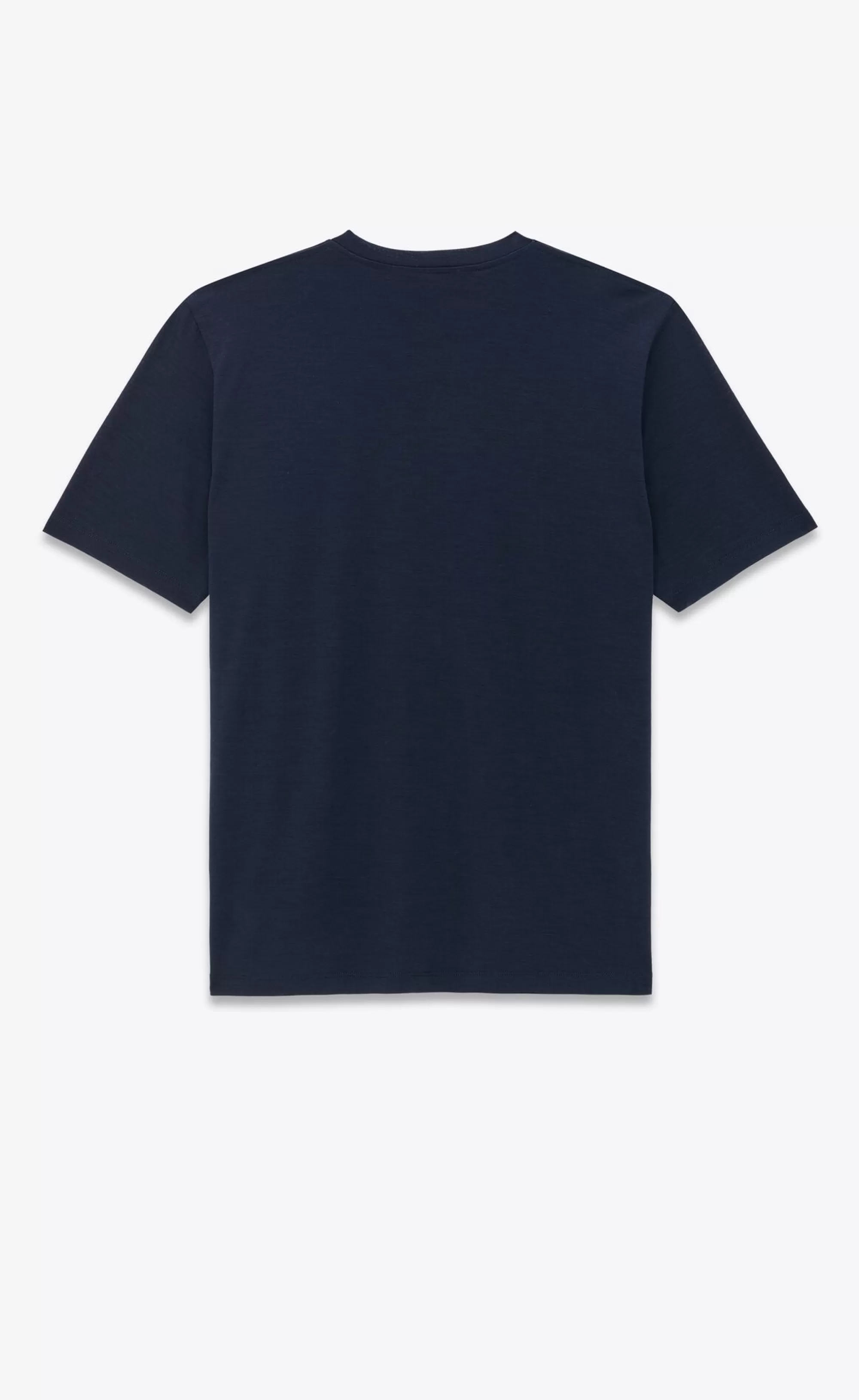 Women Saint Laurent JERSEY^CASSANDRE T-shirt In Wool And Silk Jersey | | YSL.com