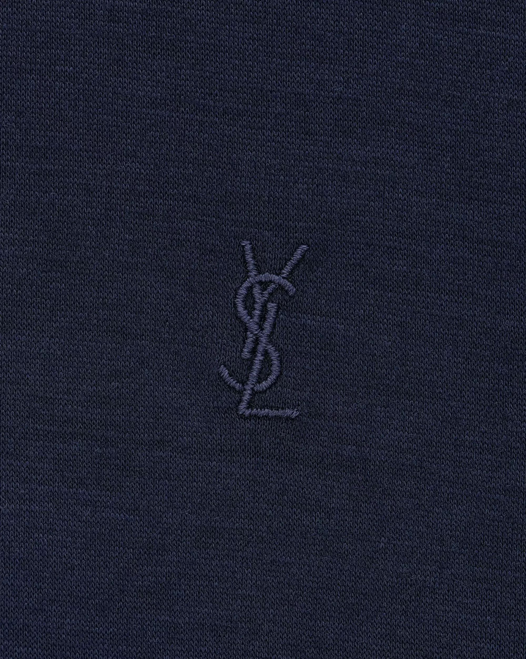 Women Saint Laurent JERSEY^CASSANDRE T-shirt In Wool And Silk Jersey | | YSL.com