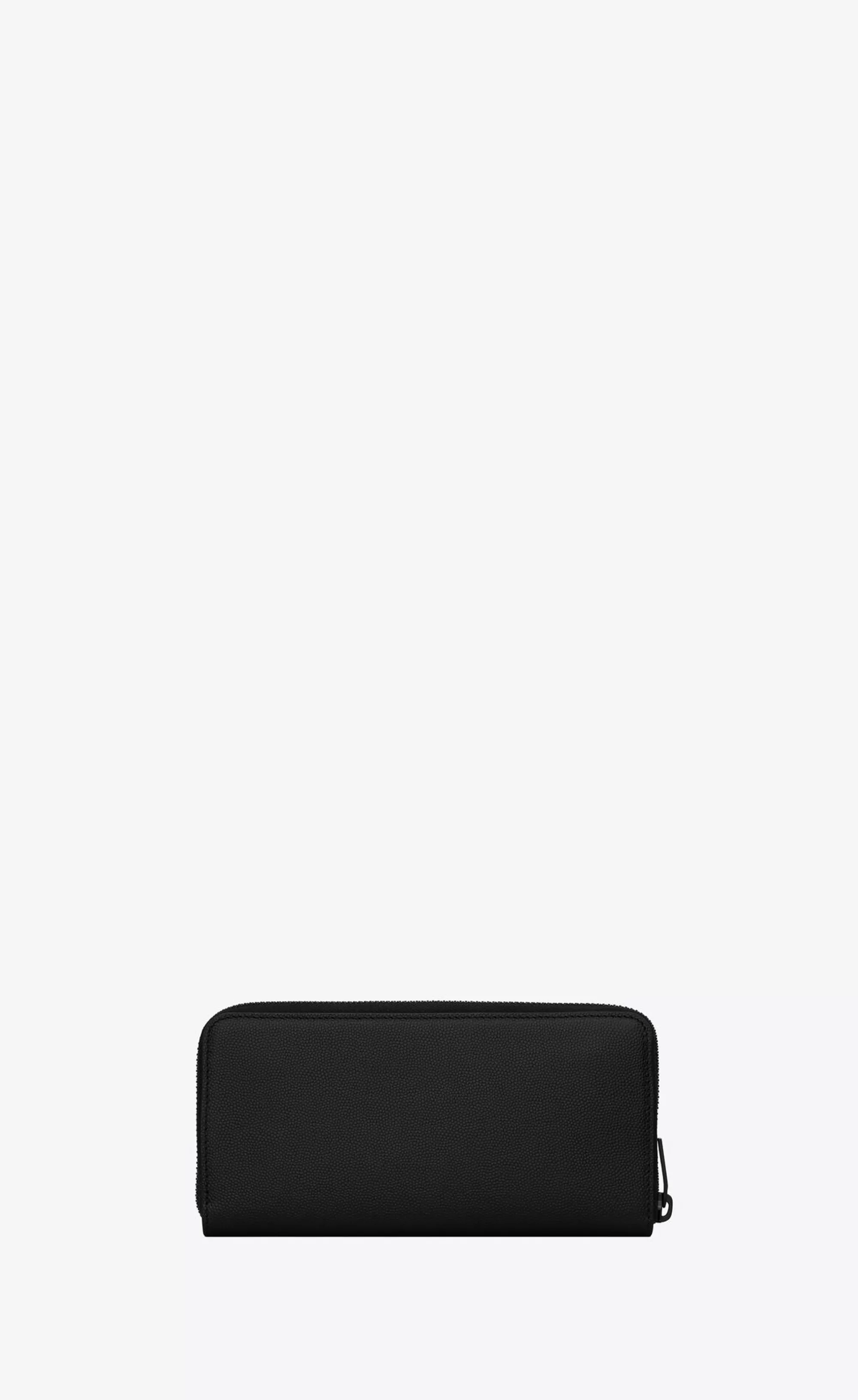 Saint Laurent WALLETS^CASSANDRE Zip-around Wallet In Grain De Poudre Embossed Leather | | YSL.com