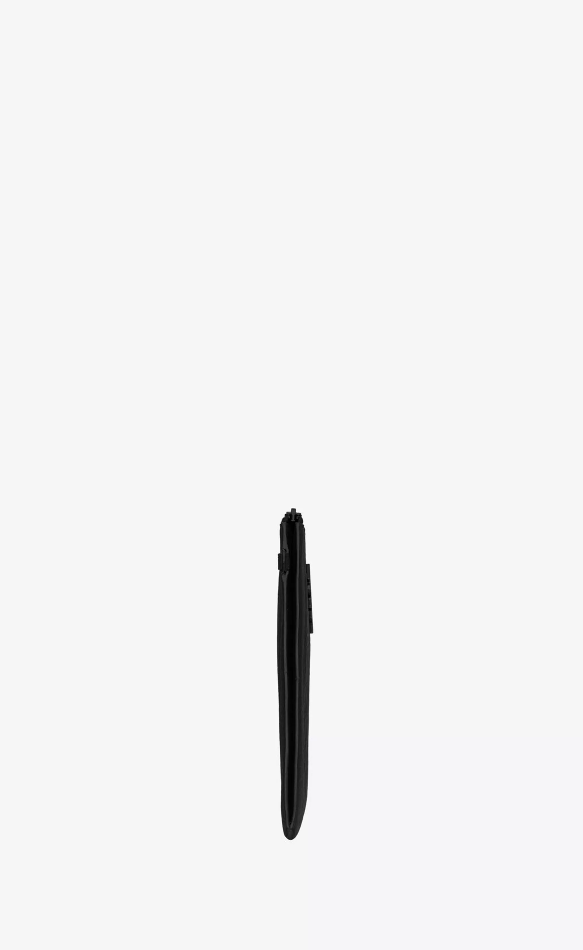 Saint Laurent POUCHES^CASSANDRE Zipped Tablet Holder In Crocodile-embossed Leather | | YSL.com