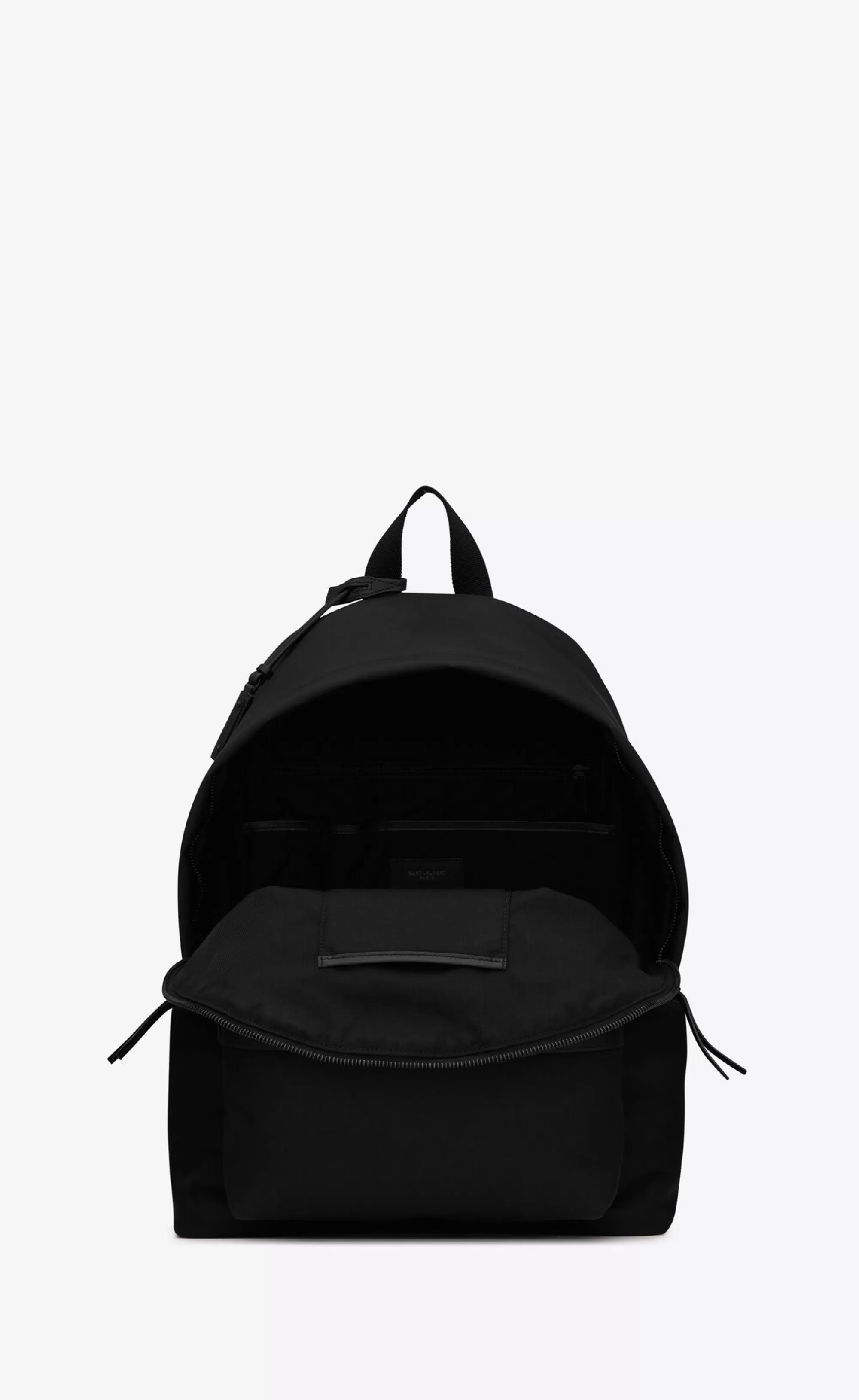 Saint Laurent BACKPACKS^City Backpack In ECONYL®, Smooth Leather And Nylon | | YSL.com