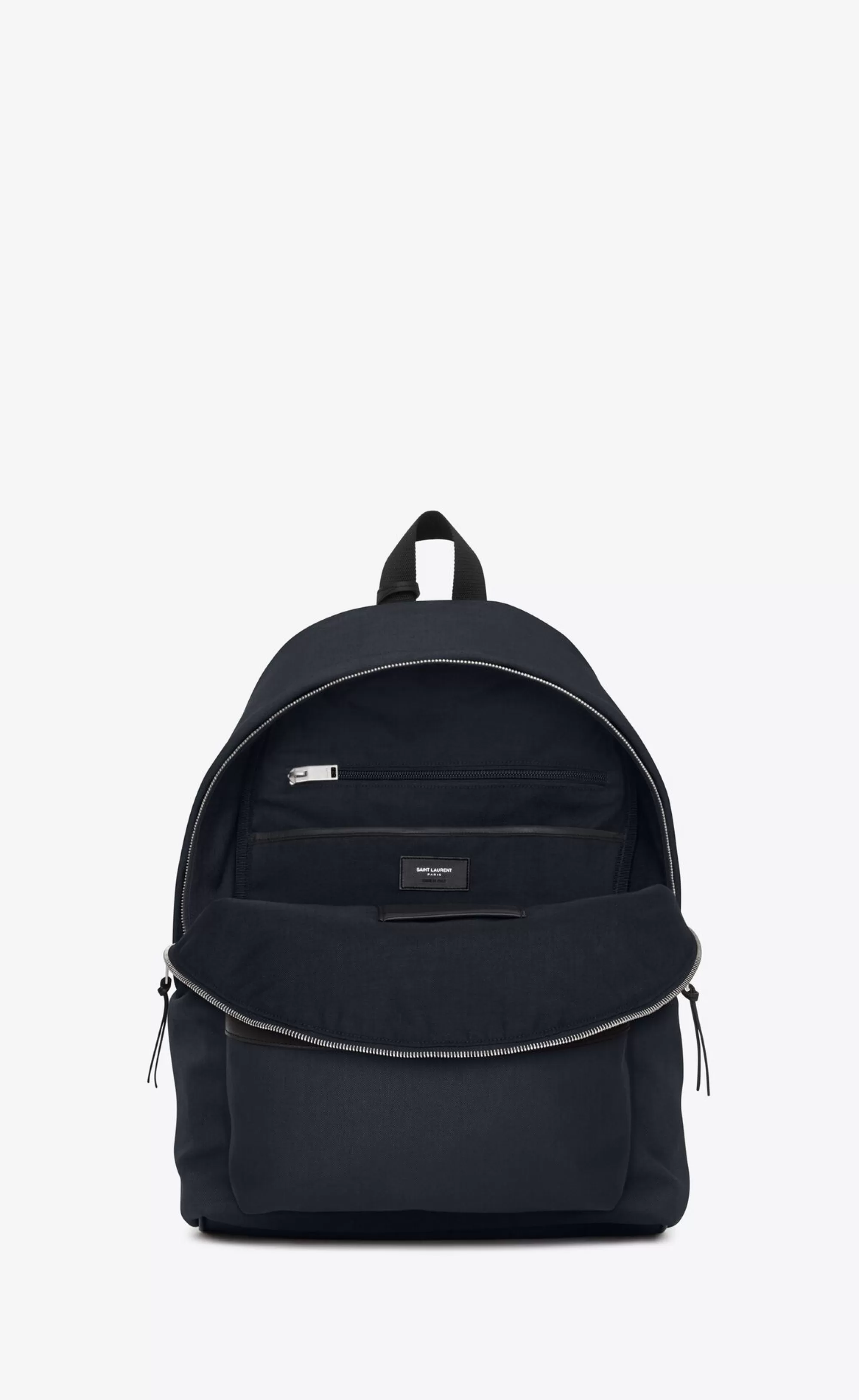Saint Laurent BACKPACKS^City Backpack In Nylon Canvas And Leather | | YSL.com