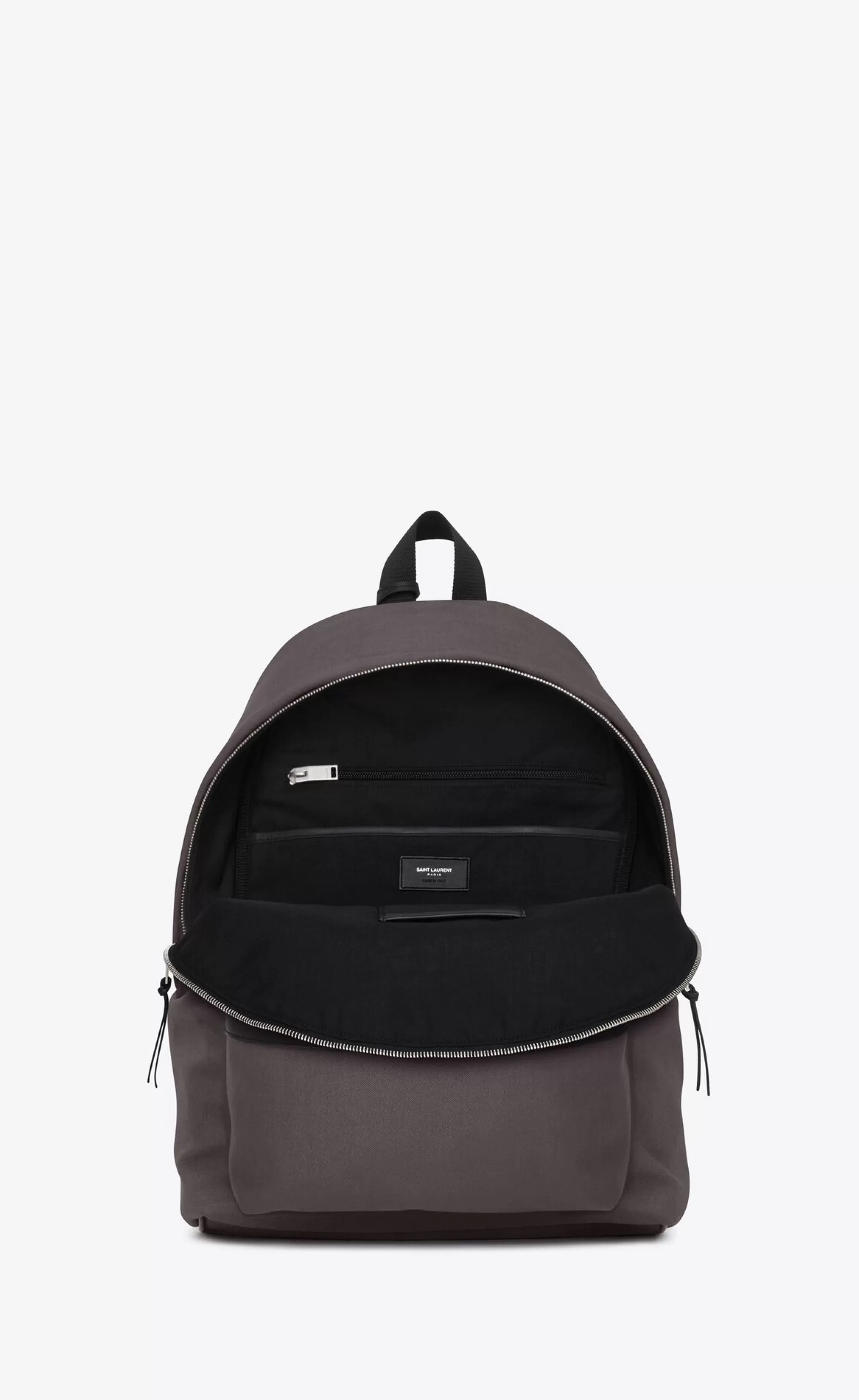 Saint Laurent BACKPACKS^City Backpack In Nylon Canvas And Leather | | YSL.com