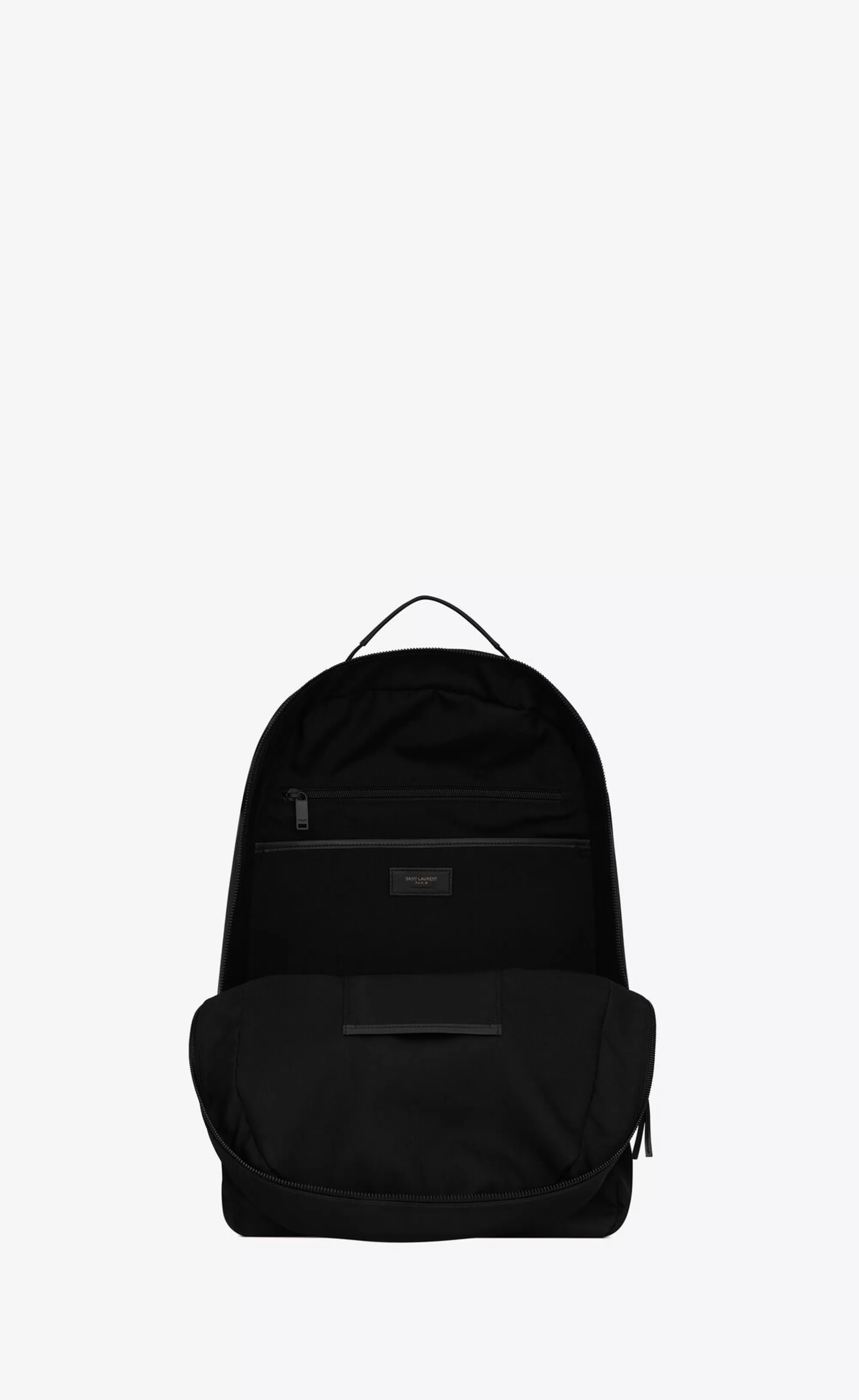 Saint Laurent BACKPACKS^City Trekking Backpack In ECONYL®, Smooth Leather And Nylon | | YSL.com