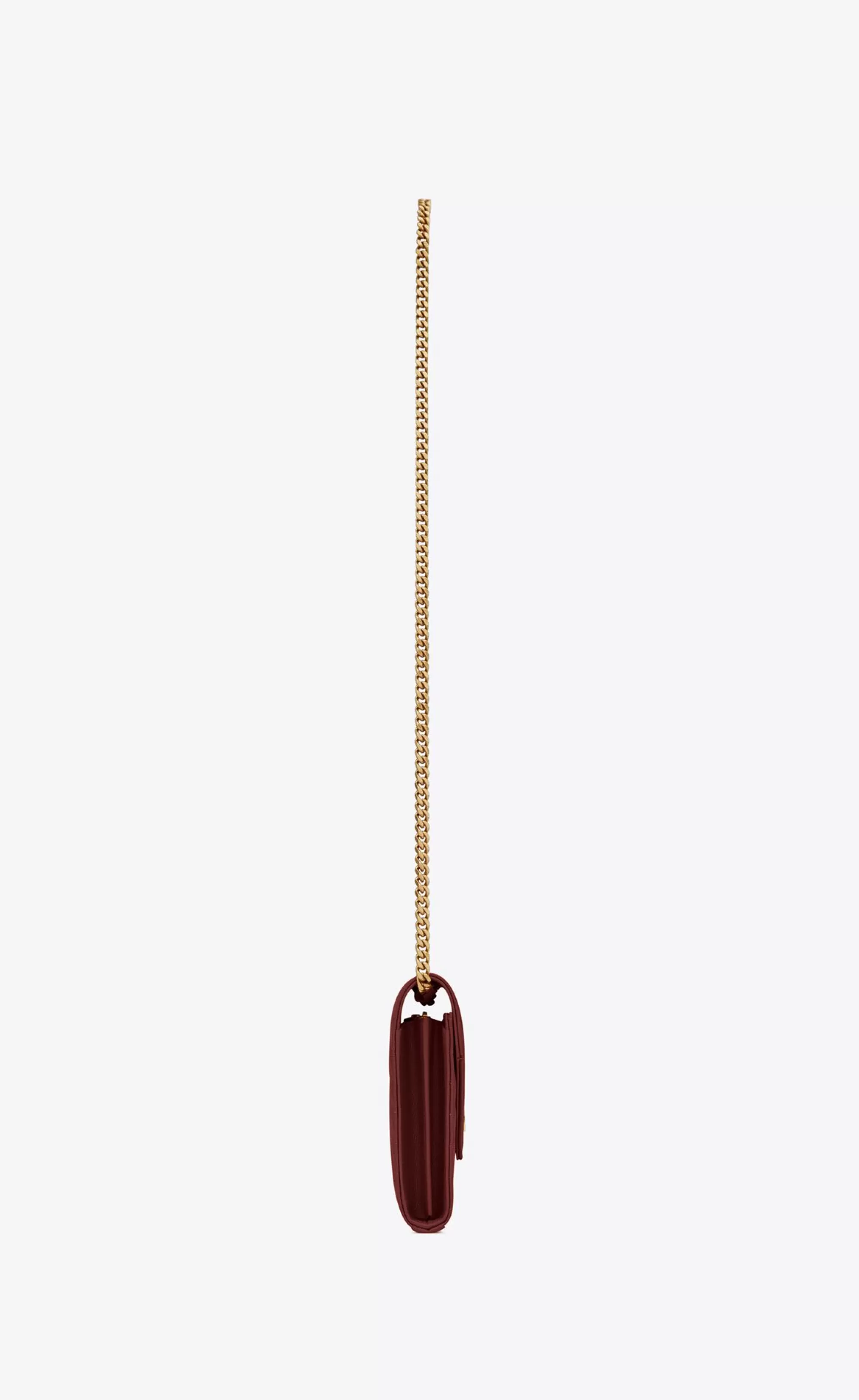 Women Saint Laurent CHAIN WALLETS^CLASSIC CASSANDRE CHAIN WALLET IN GRAIN DE POUDRE LEATHER | | YSL.com