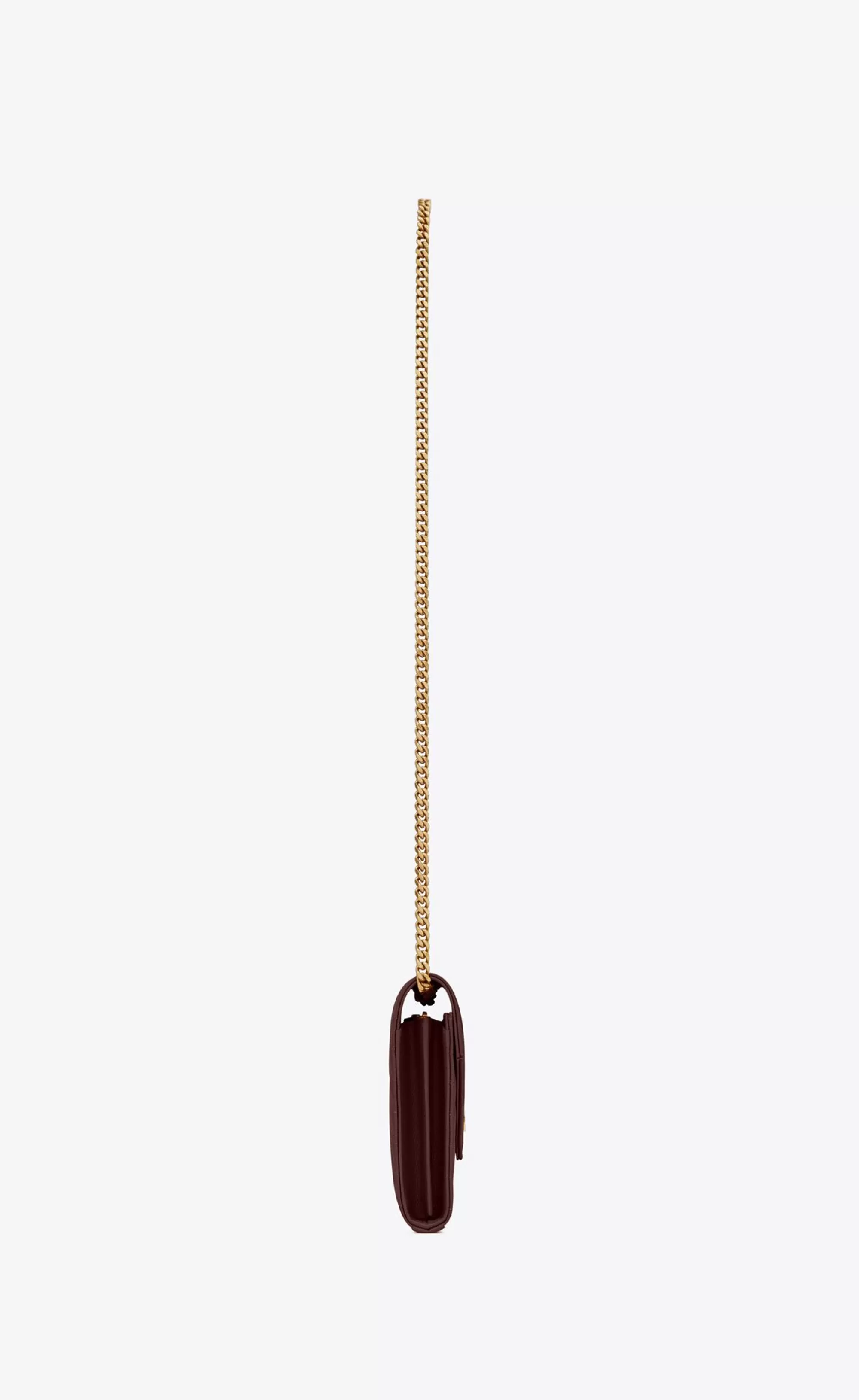 Women Saint Laurent CHAIN WALLETS^CLASSIC CASSANDRE CHAIN WALLET IN GRAIN DE POUDRE LEATHER | | YSL.com