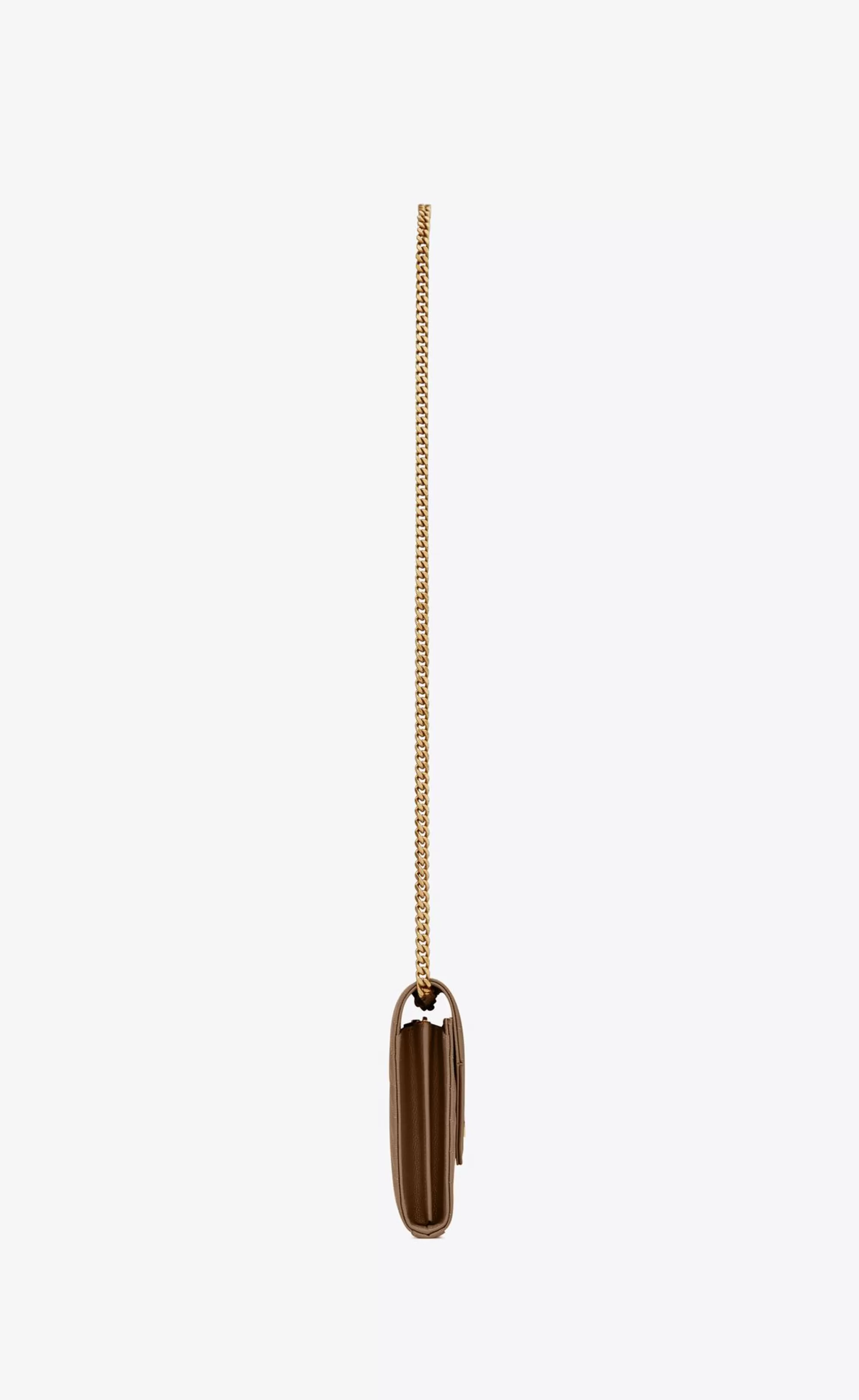Women Saint Laurent CHAIN WALLETS^CLASSIC CASSANDRE CHAIN WALLET IN GRAIN DE POUDRE LEATHER | | YSL.com