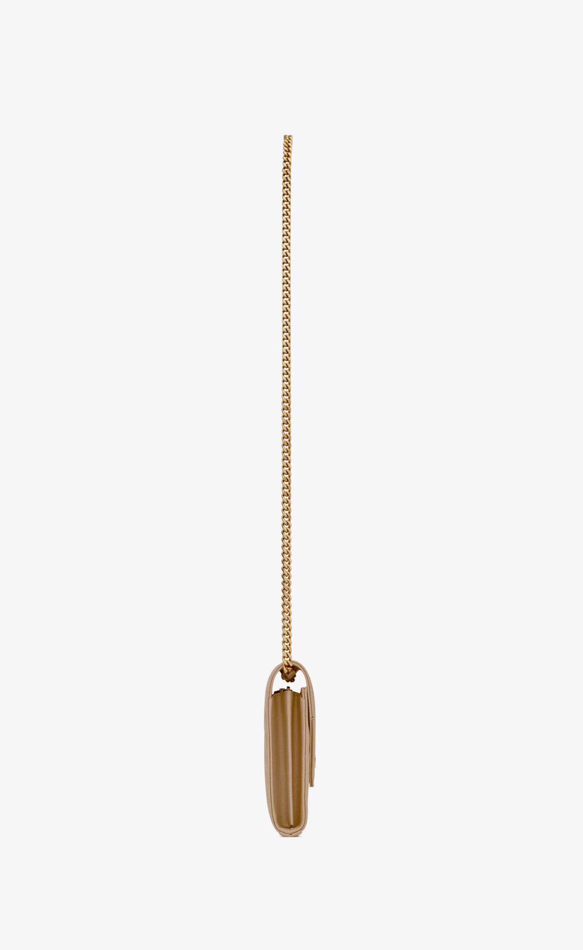Women Saint Laurent CHAIN WALLETS^CLASSIC CASSANDRE CHAIN WALLET IN GRAIN DE POUDRE LEATHER | | YSL.com
