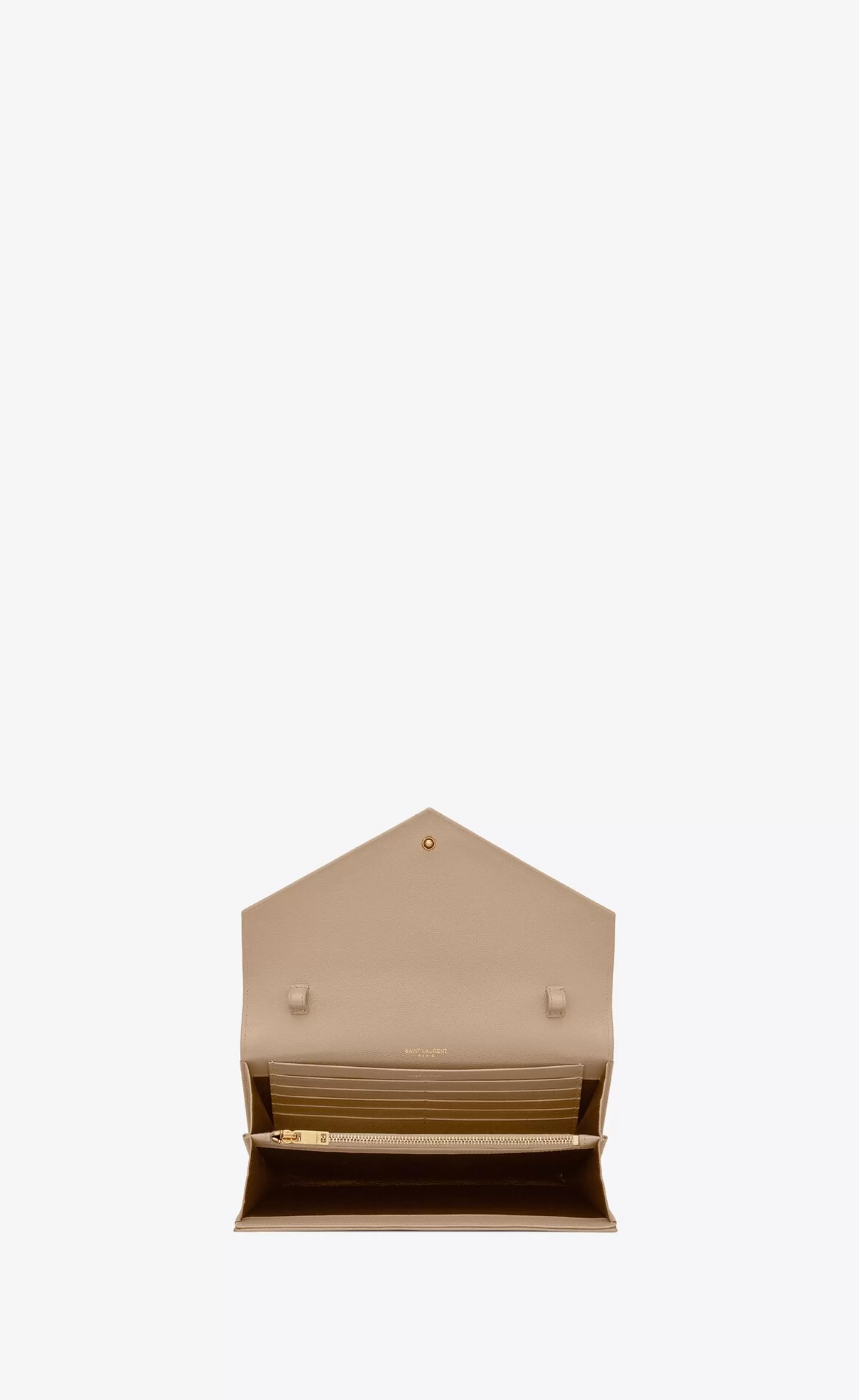 Women Saint Laurent CHAIN WALLETS^CLASSIC CASSANDRE CHAIN WALLET IN GRAIN DE POUDRE LEATHER | | YSL.com