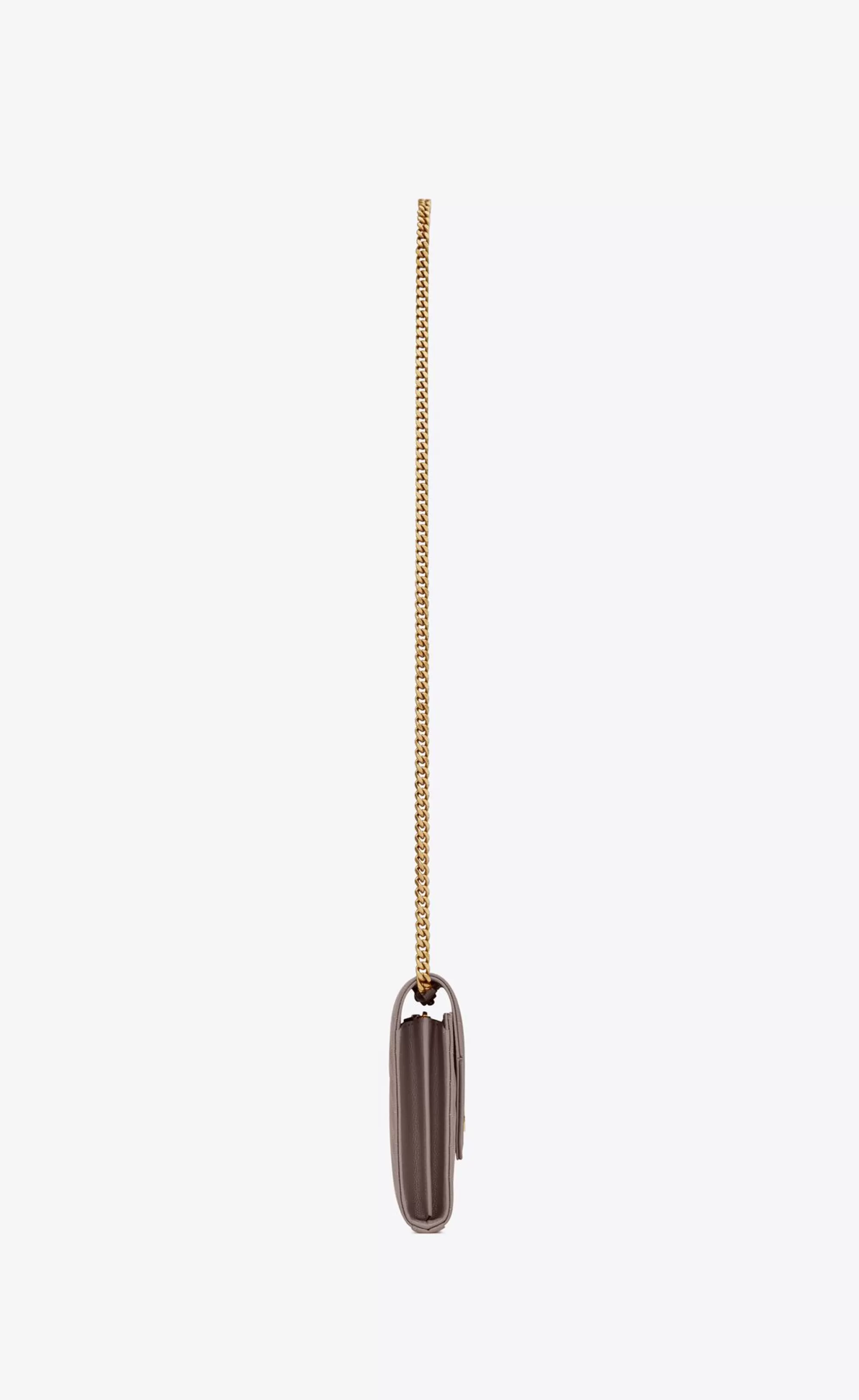 Women Saint Laurent CHAIN WALLETS^CLASSIC CASSANDRE CHAIN WALLET IN GRAIN DE POUDRE LEATHER | | YSL.com