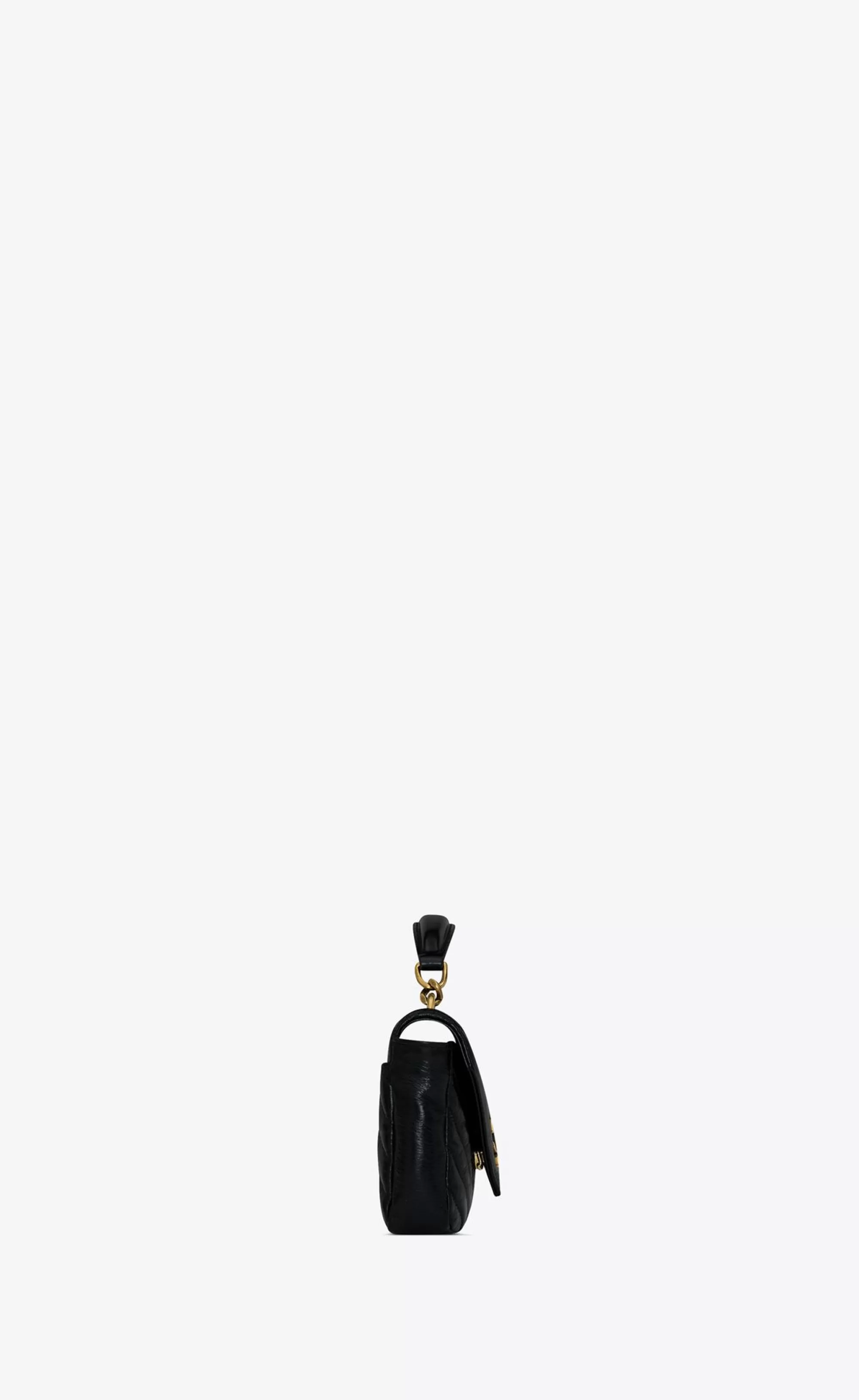 Women Saint Laurent MINI BAGS | COLLEGE^COLLEGE Mini Chain Bag In Shiny Crackled Leather | | YSL.com