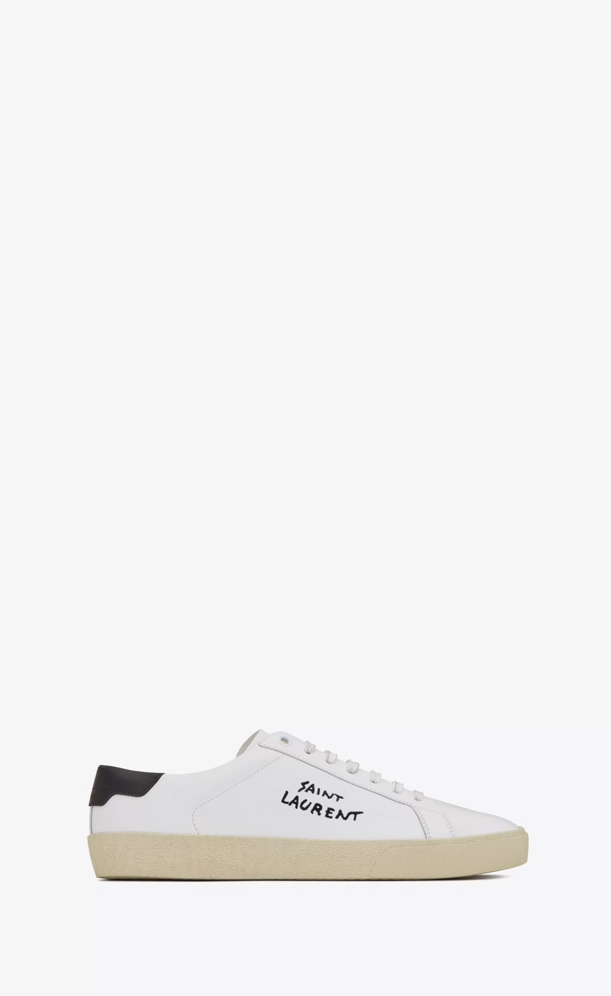 Saint Laurent SNEAKERS^Court Classic Sl/06 Embroidered Sneakers In Smooth Leather | | YSL.com