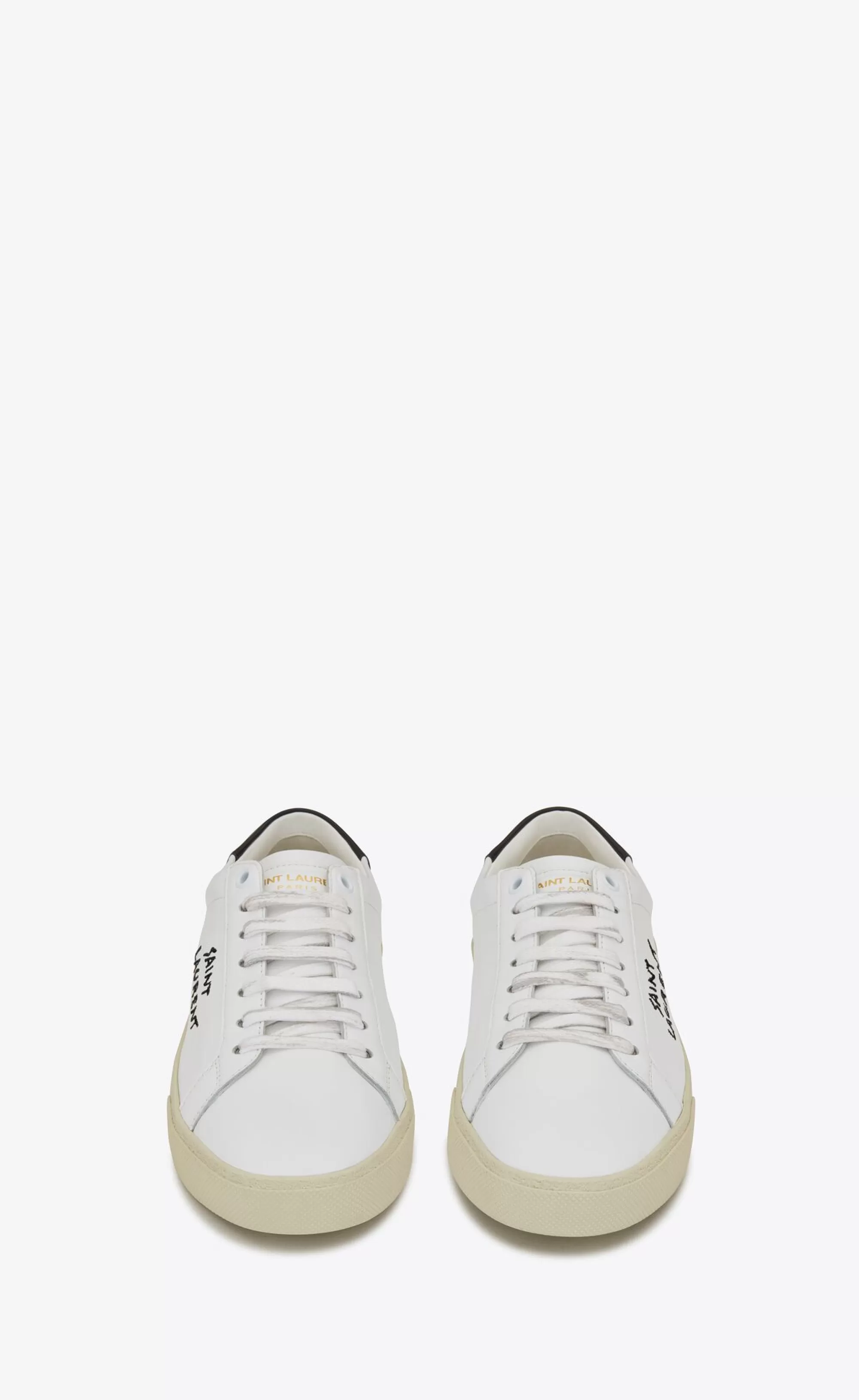 Saint Laurent SNEAKERS^Court Classic Sl/06 Embroidered Sneakers In Smooth Leather | | YSL.com