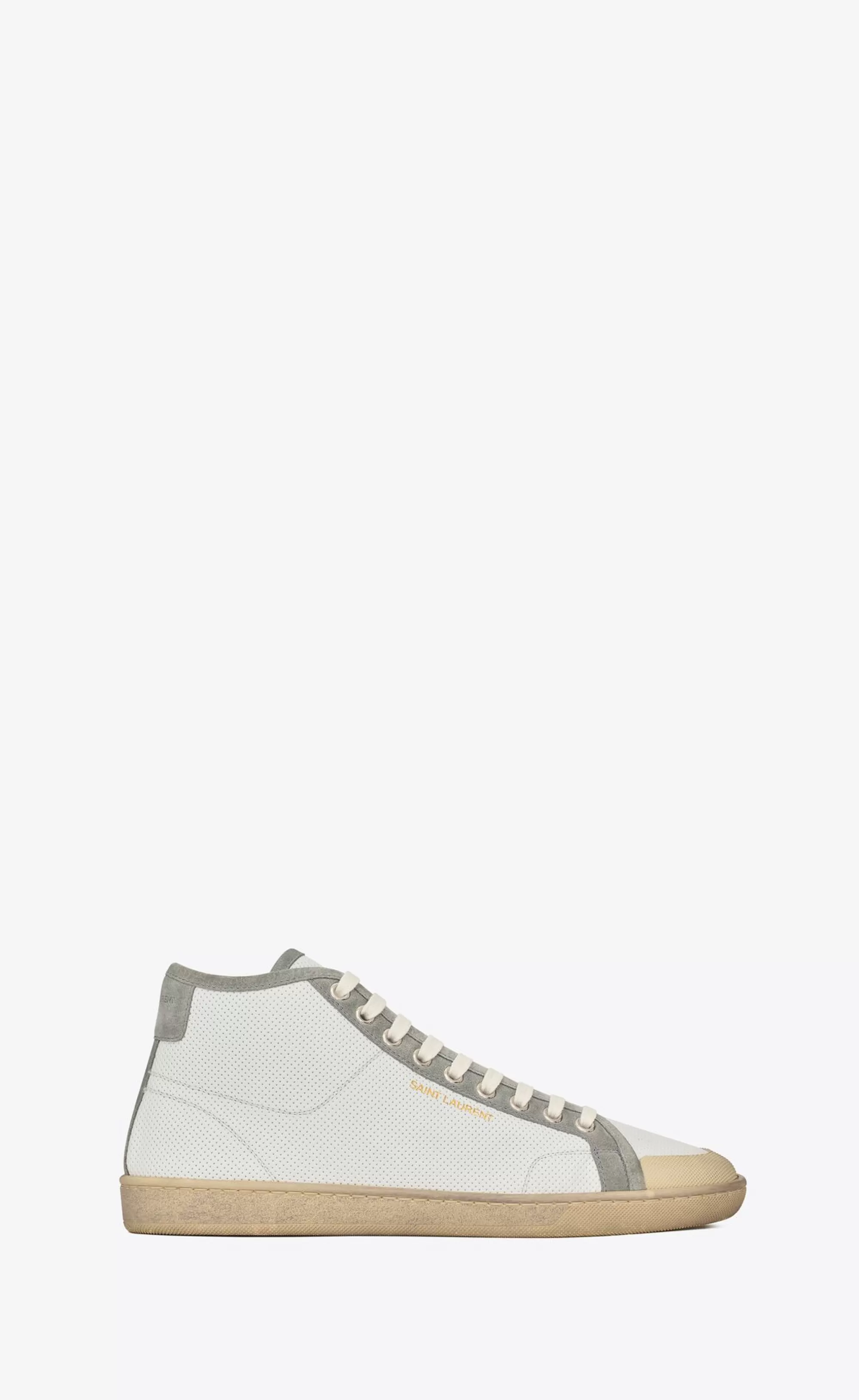 Saint Laurent SNEAKERS^Court Classic SL/39 Sneakers In Leather And Suede | | YSL.com