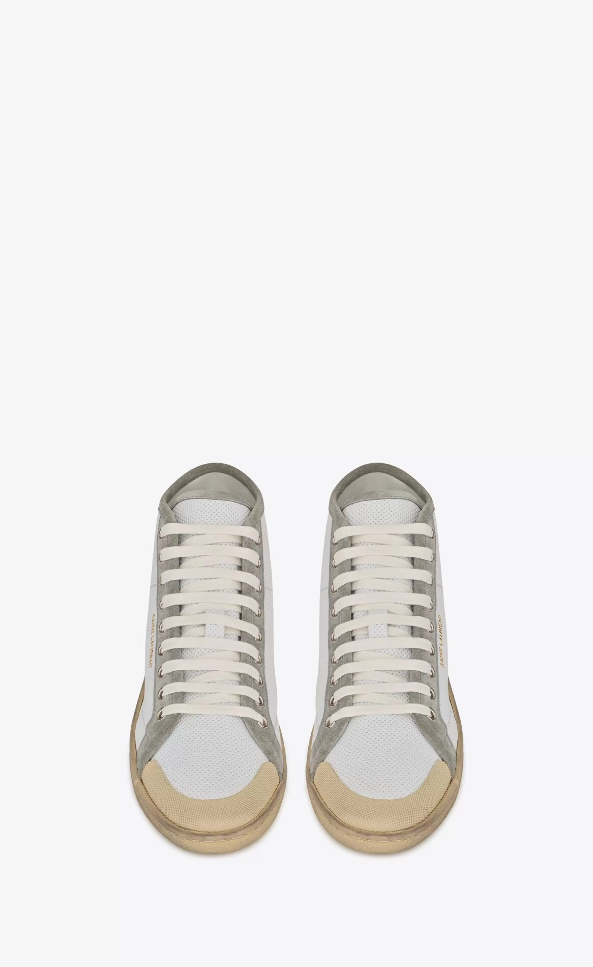 Saint Laurent SNEAKERS^Court Classic SL/39 Sneakers In Leather And Suede | | YSL.com