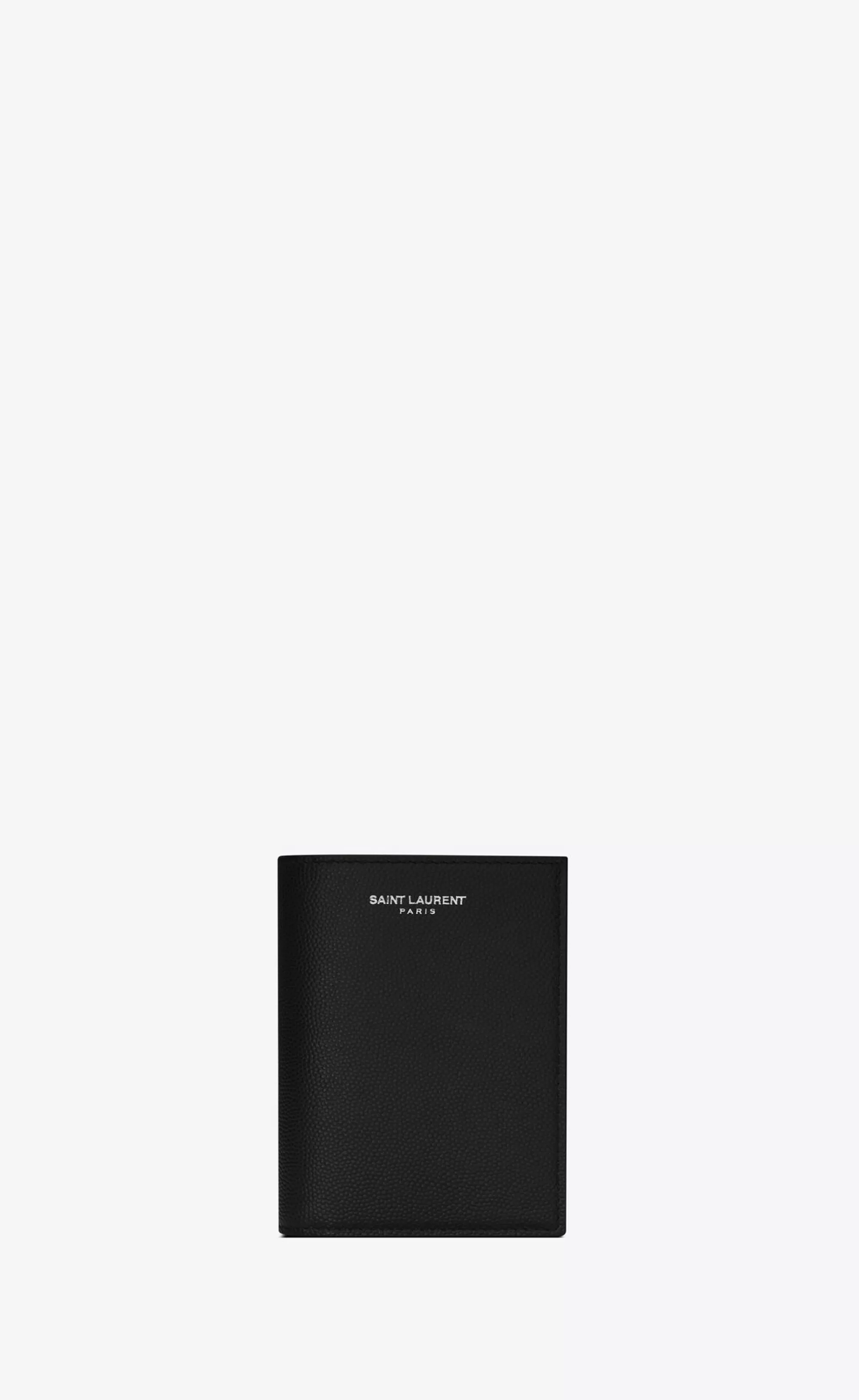 Saint Laurent CARD CASES^Credit Card Wallet In Grain De Poudre Embossed Leather | | YSL.com