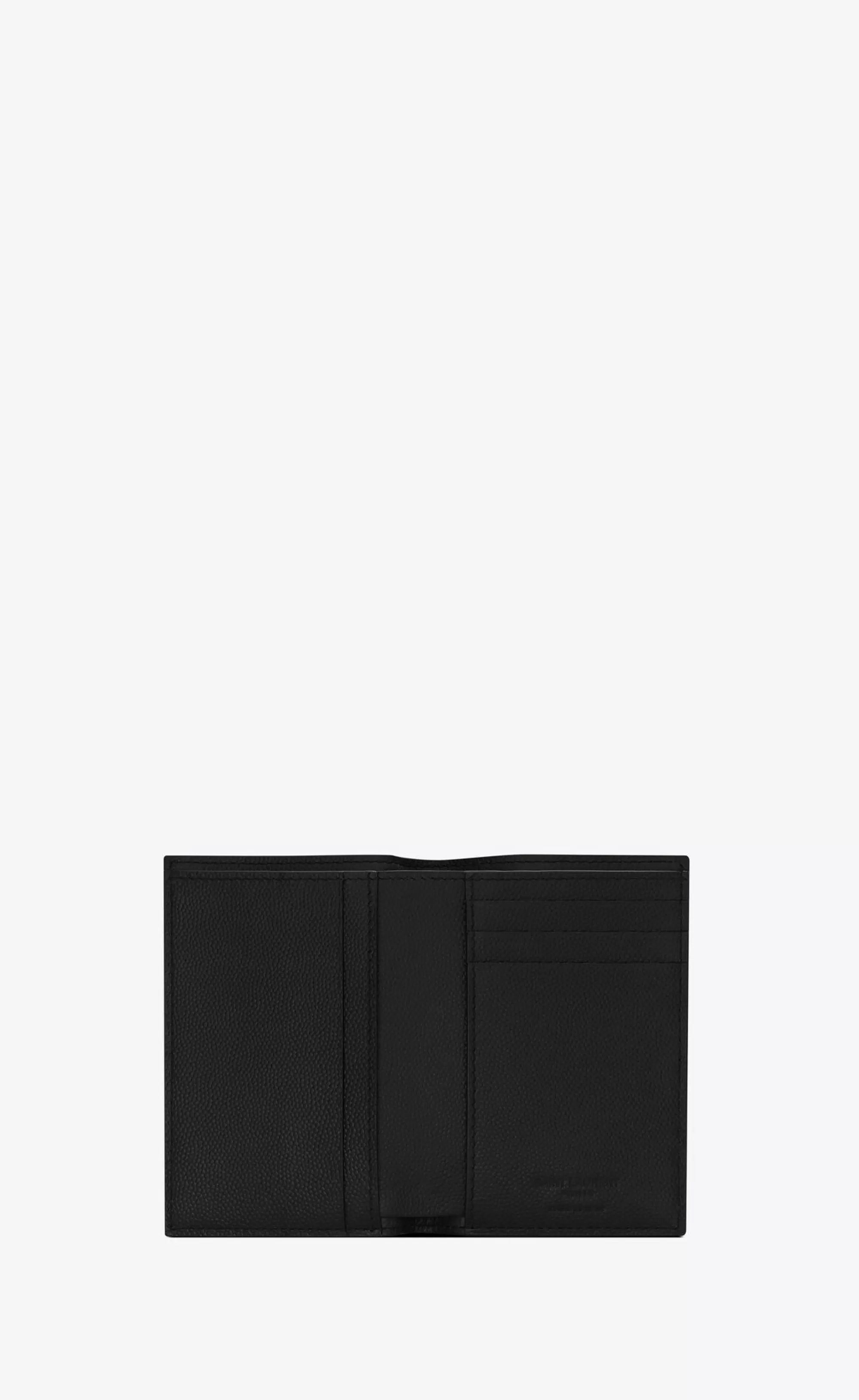 Saint Laurent CARD CASES^Credit Card Wallet In Grain De Poudre Embossed Leather | | YSL.com