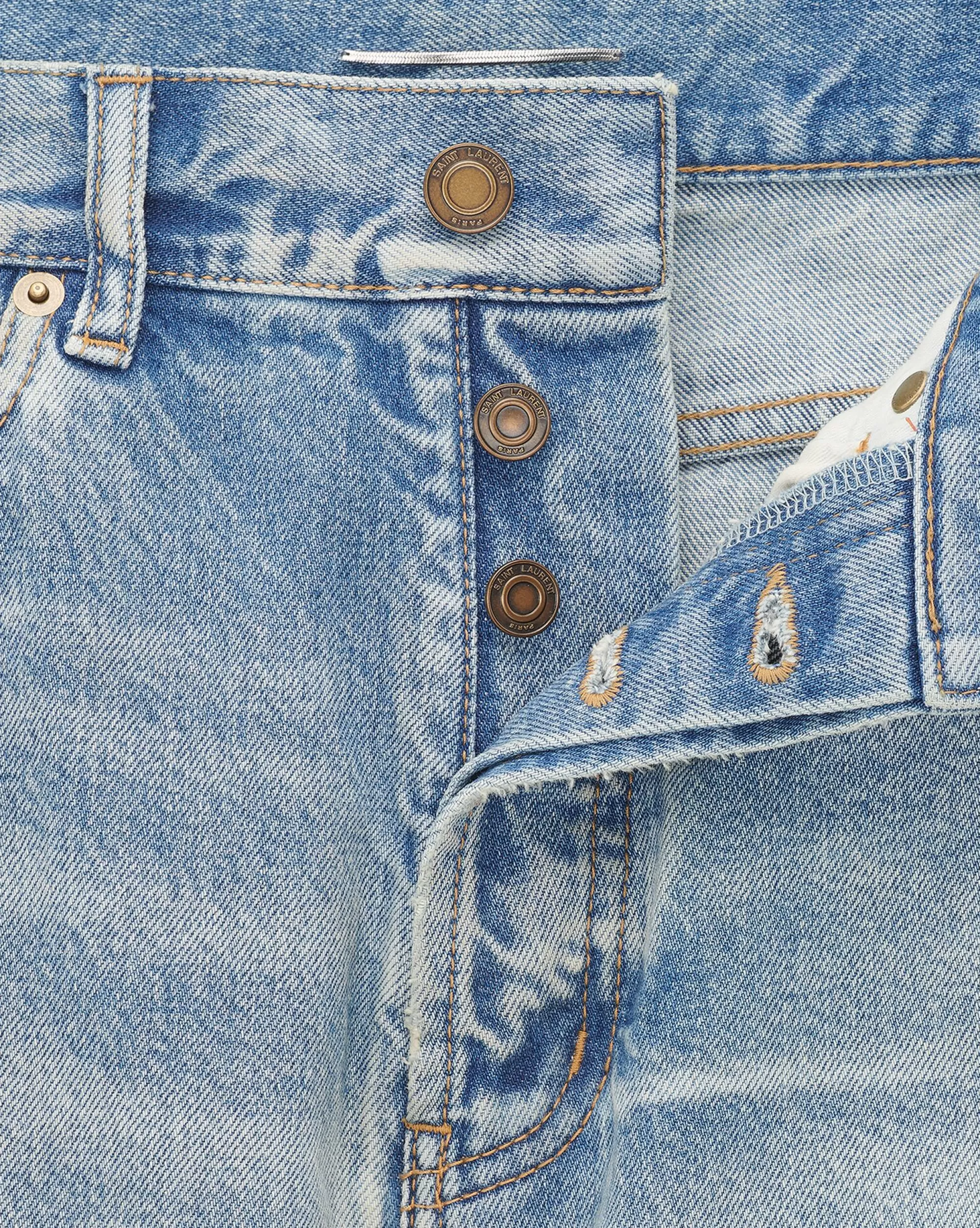 Saint Laurent ALL READY TO WEAR | DENIM^Cropped Jeans In Denim | | YSL.com