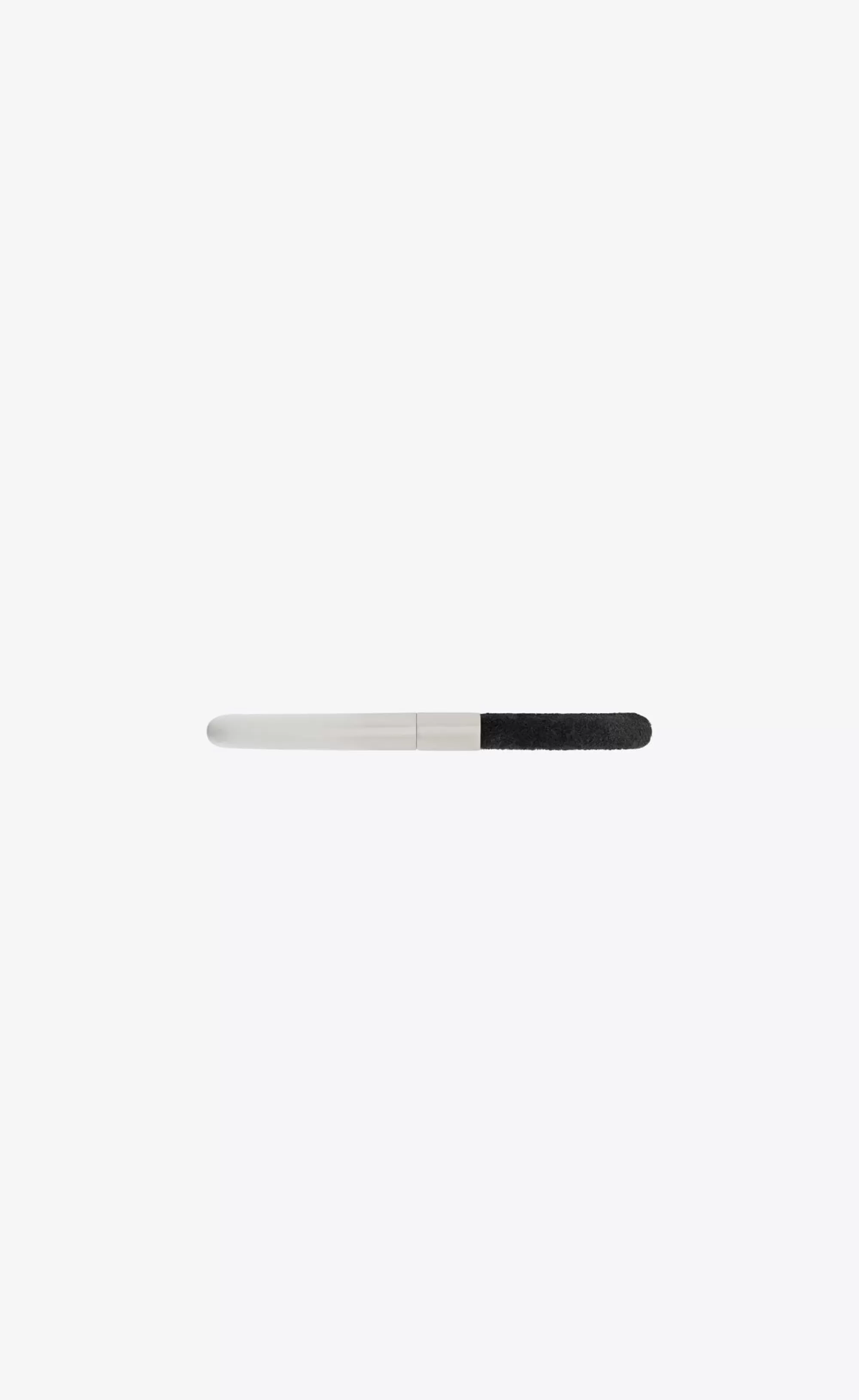 Saint Laurent Bracelets^Duet Oval Bracelet In Velvet And Metal | | YSL.com