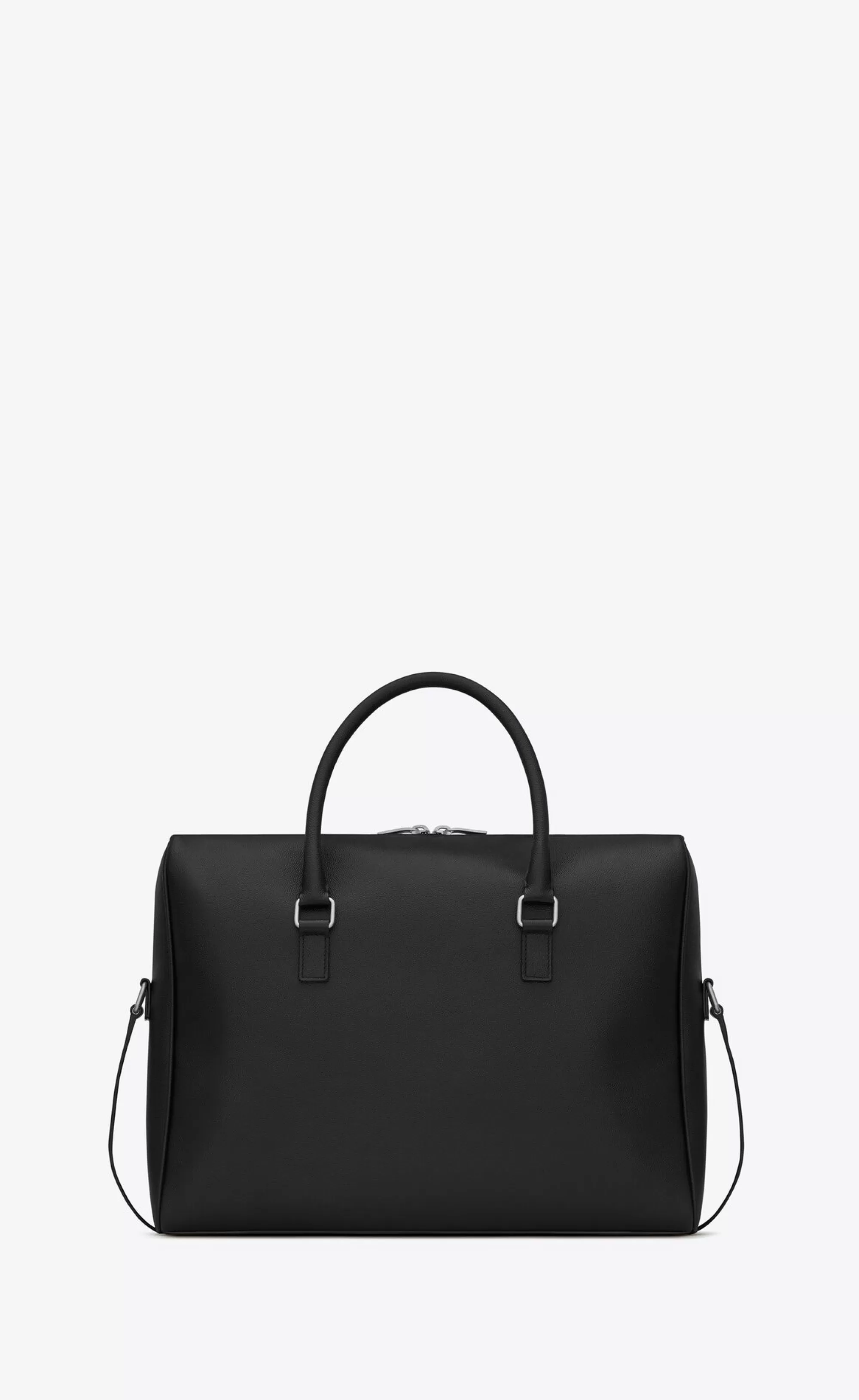 Saint Laurent BRIEFCASES^DUFFLE Briefcase In Grain De Poudre Embossed Leather | | YSL.com