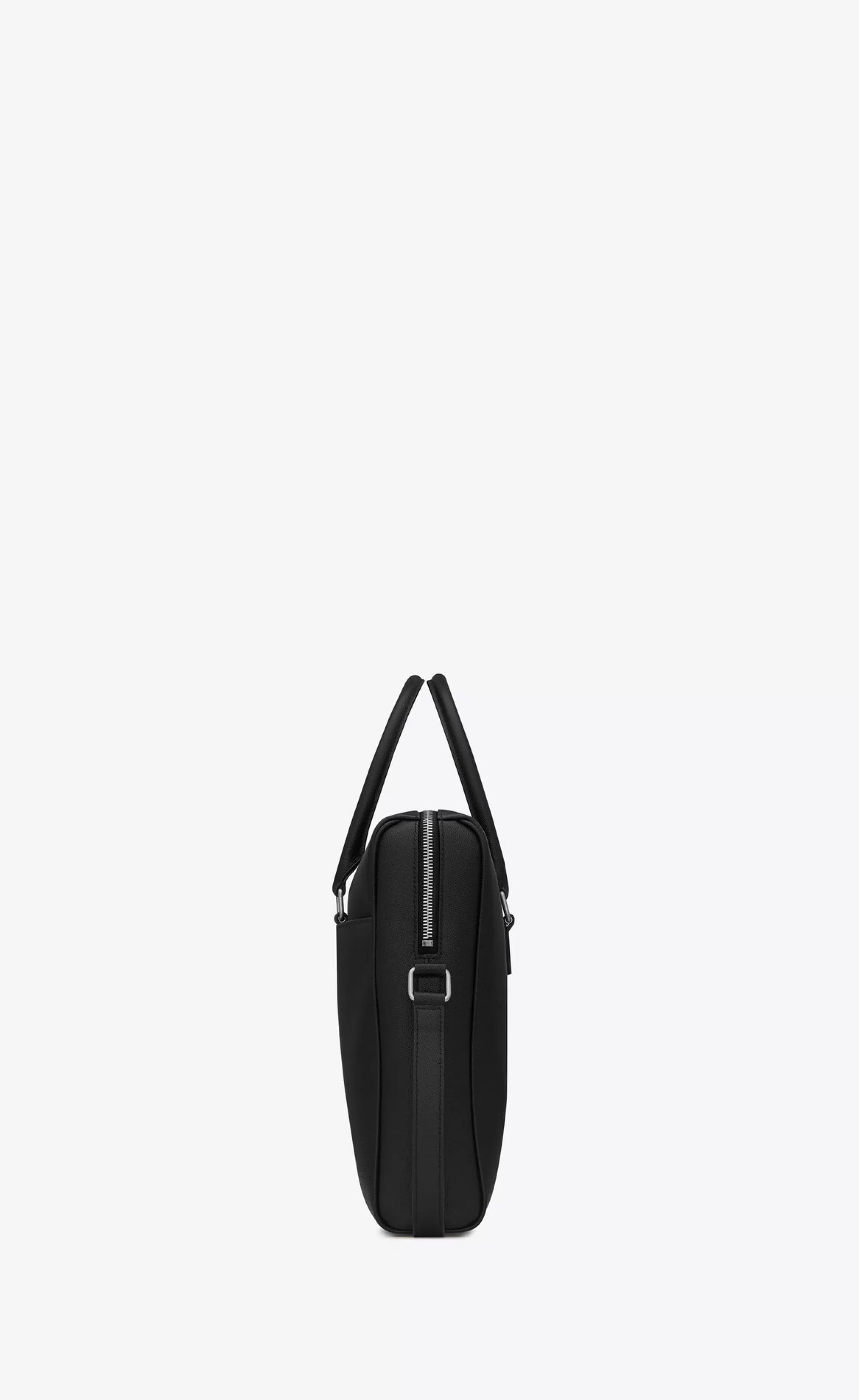 Saint Laurent BRIEFCASES^DUFFLE Briefcase In Grain De Poudre Embossed Leather | | YSL.com