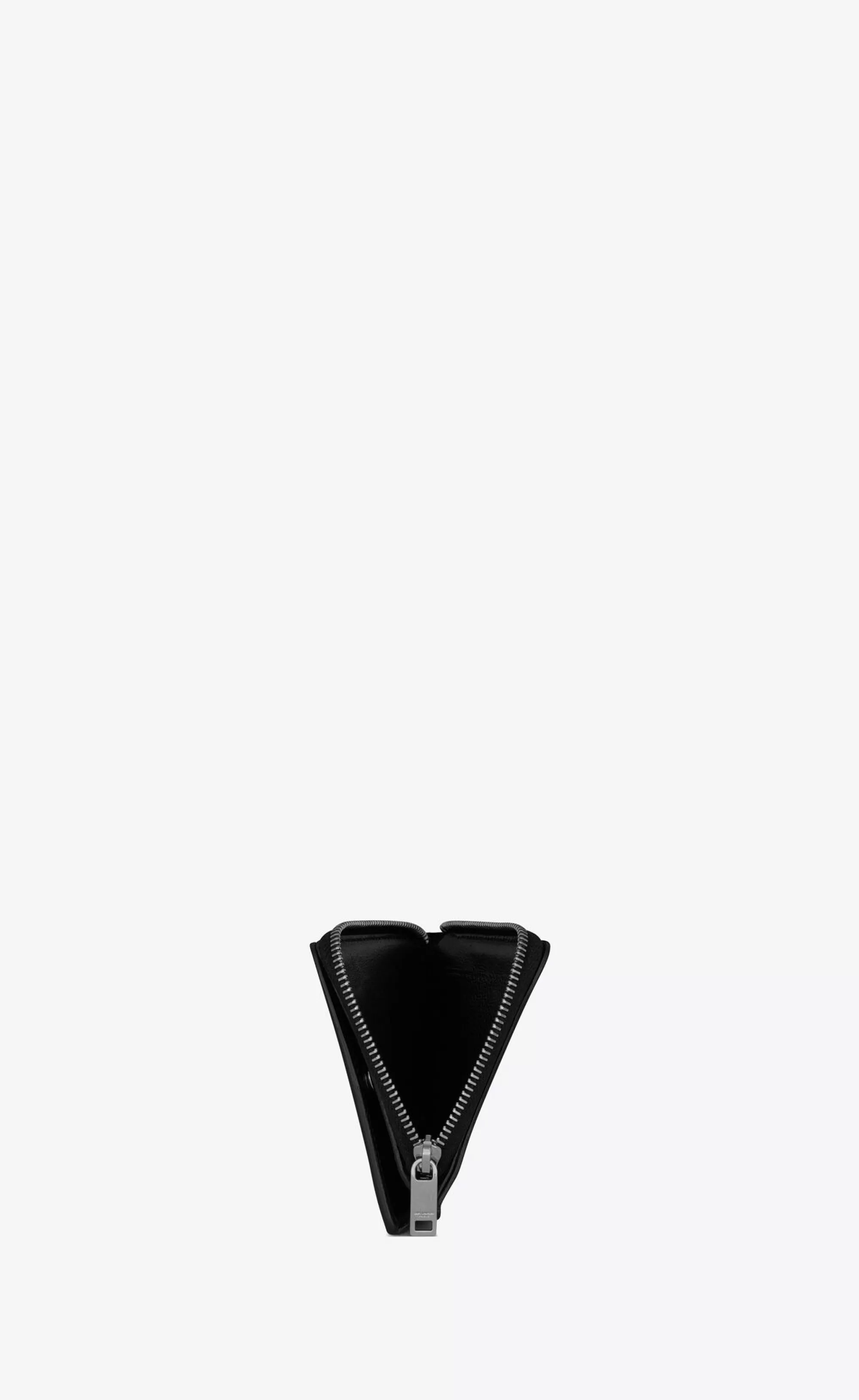 Saint Laurent WALLETS^East/West Zip-around Wallet In Grain De Poudre Embossed Leather | | YSL.com