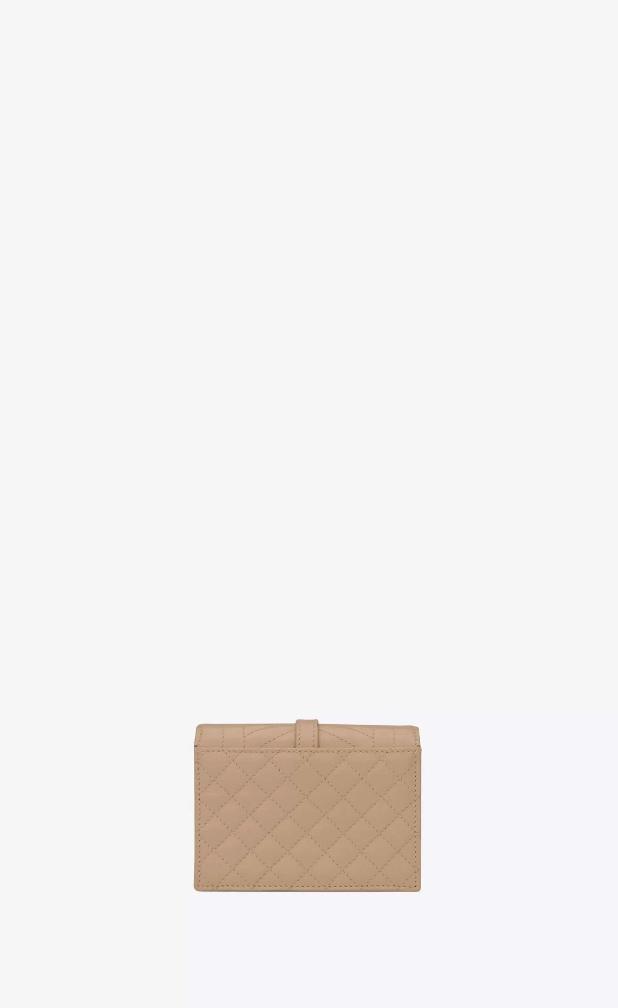 Women Saint Laurent CARD CASES^ENVELOPE Flap Card Case In MIX Matelassé Grain De Poudre Embossed Leather | | YSL.com