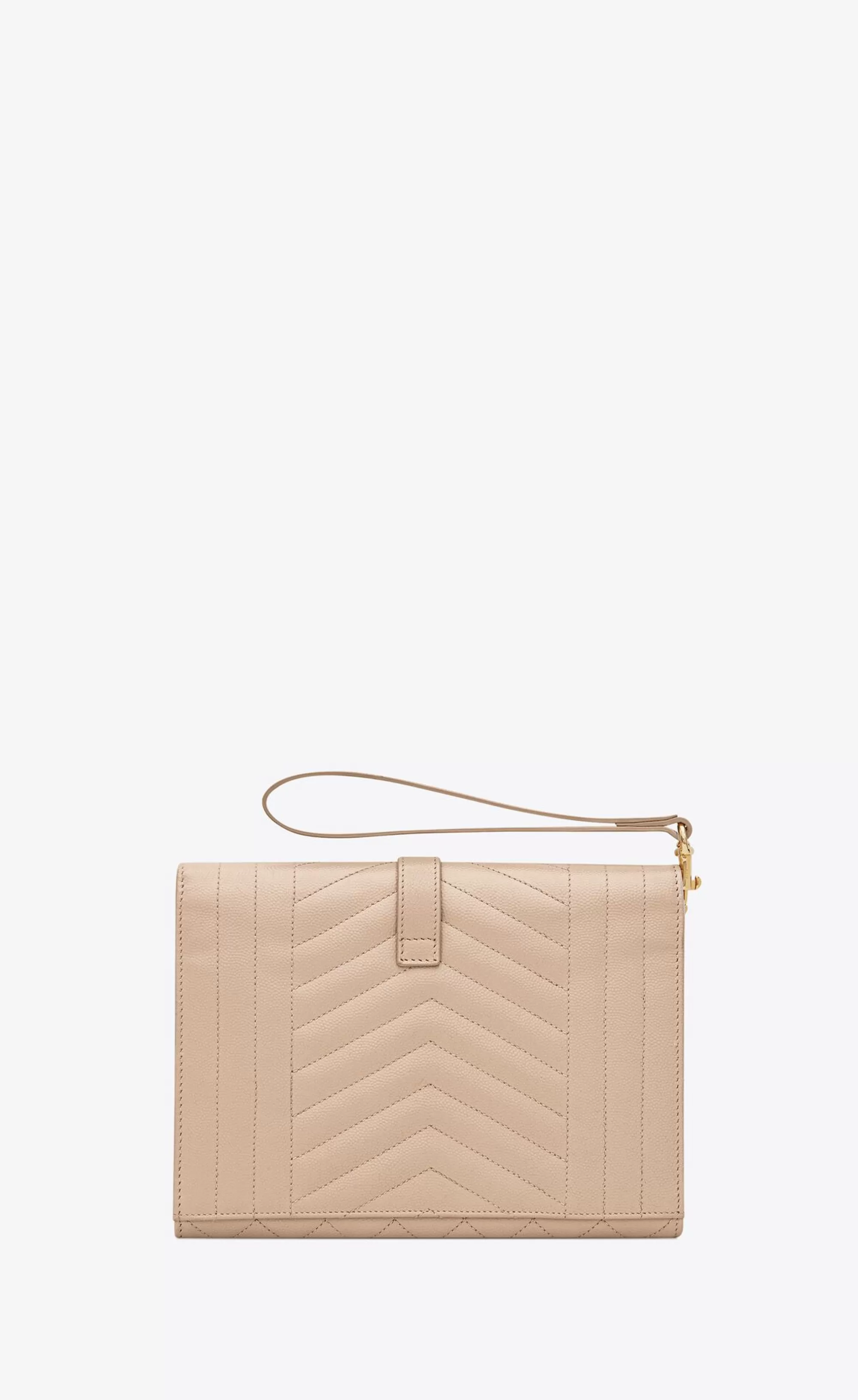 Women Saint Laurent pouches^ENVELOPE FLAP Pouch In MIX MATELASSÉ GRAIN DE POUDRE EMBOSSED LEATHER | | YSL.com