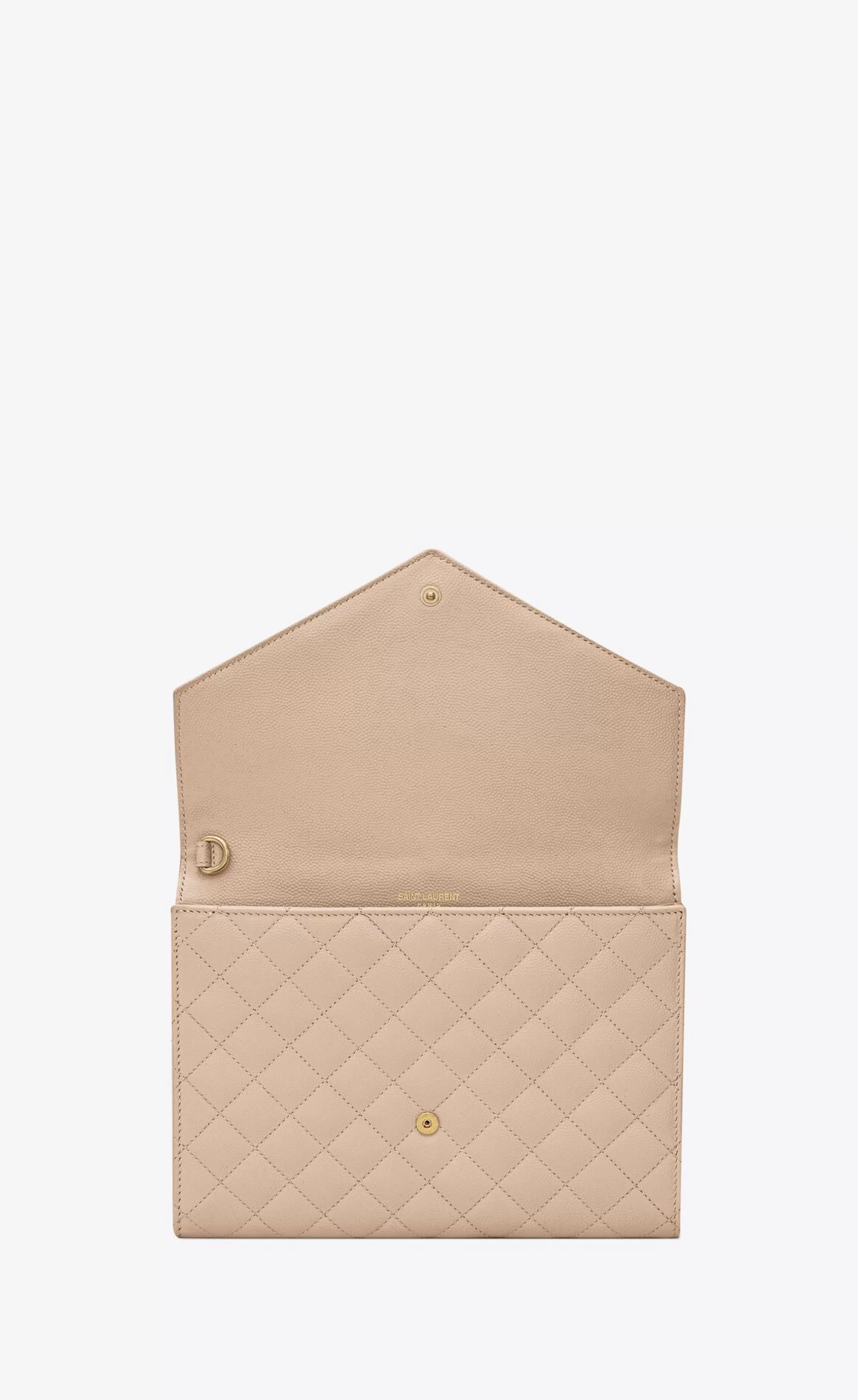 Women Saint Laurent pouches^ENVELOPE FLAP Pouch In MIX MATELASSÉ GRAIN DE POUDRE EMBOSSED LEATHER | | YSL.com