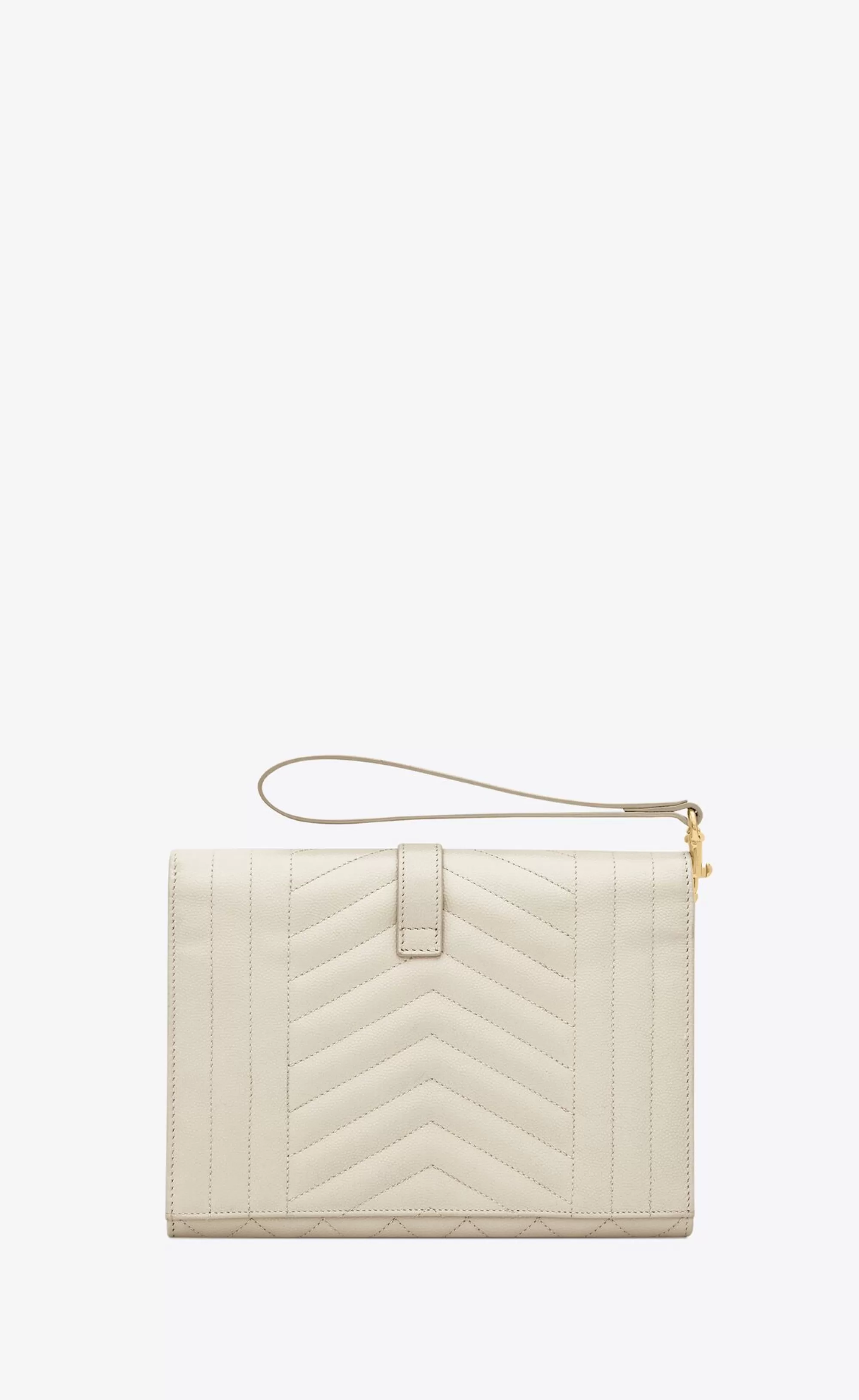 Women Saint Laurent pouches^ENVELOPE FLAP Pouch In MIX MATELASSÉ GRAIN DE POUDRE EMBOSSED LEATHER | | YSL.com