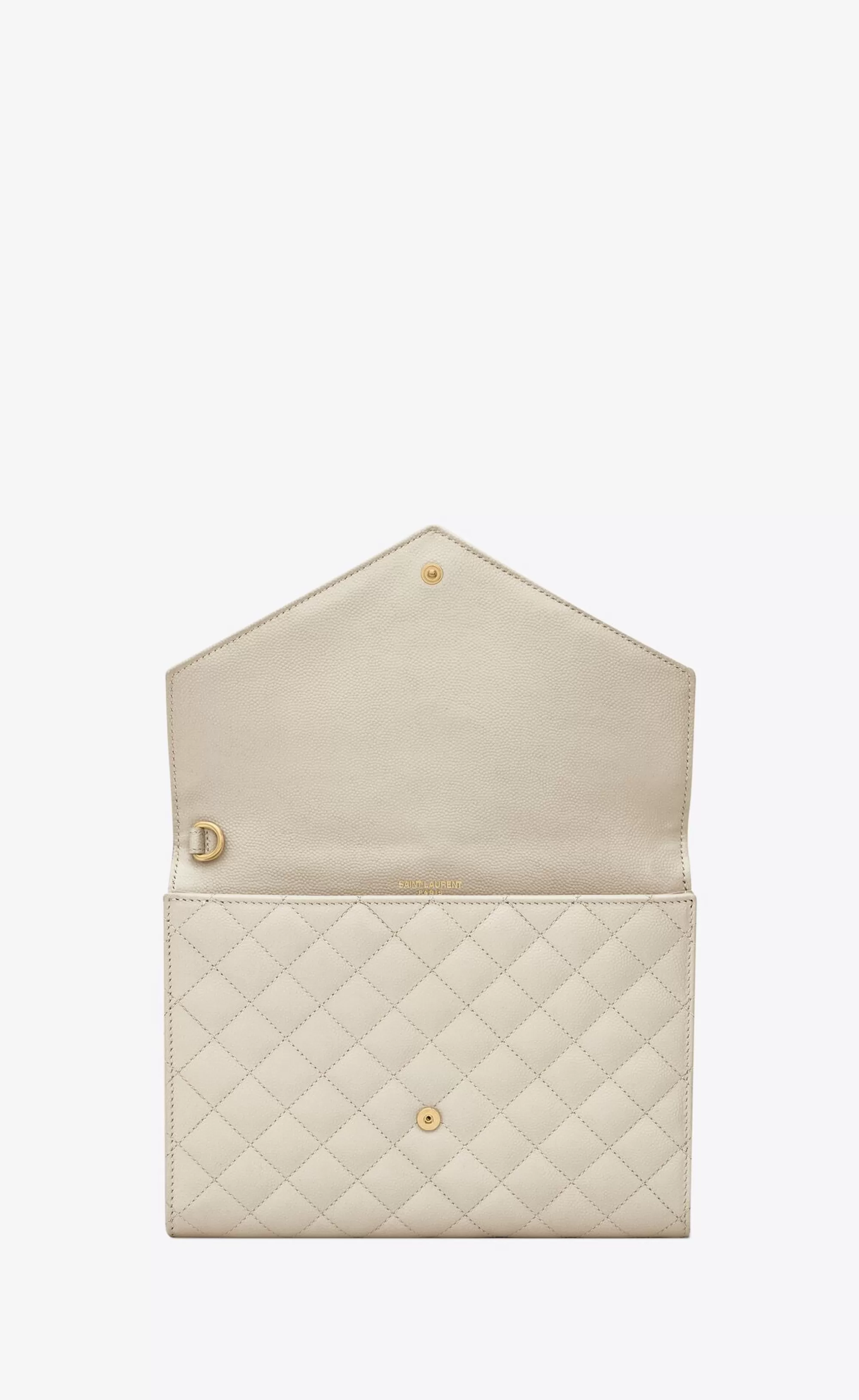 Women Saint Laurent pouches^ENVELOPE FLAP Pouch In MIX MATELASSÉ GRAIN DE POUDRE EMBOSSED LEATHER | | YSL.com