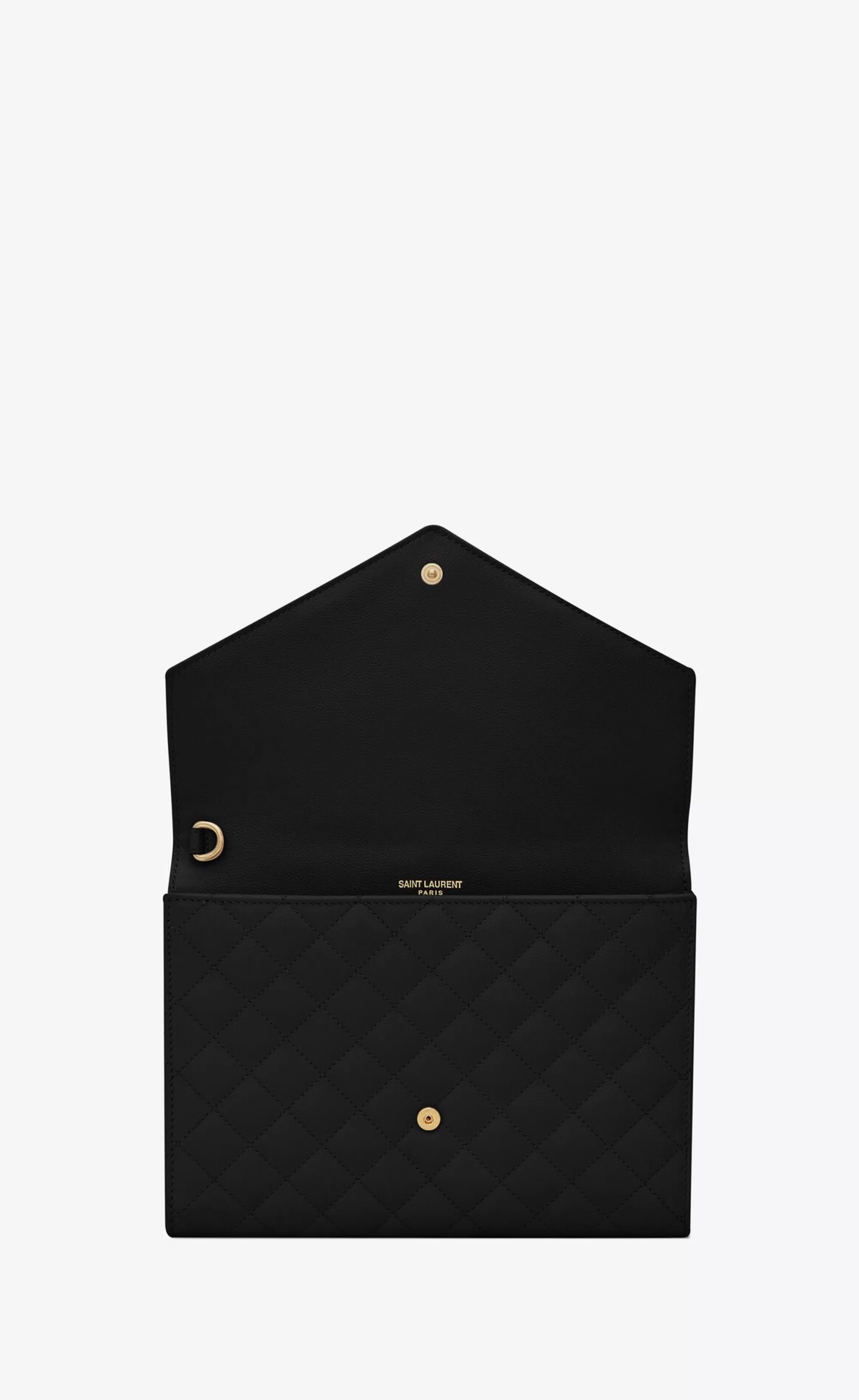 Women Saint Laurent pouches^ENVELOPE FLAP Pouch In MIX MATELASSÉ GRAIN DE POUDRE EMBOSSED LEATHER | | YSL.com