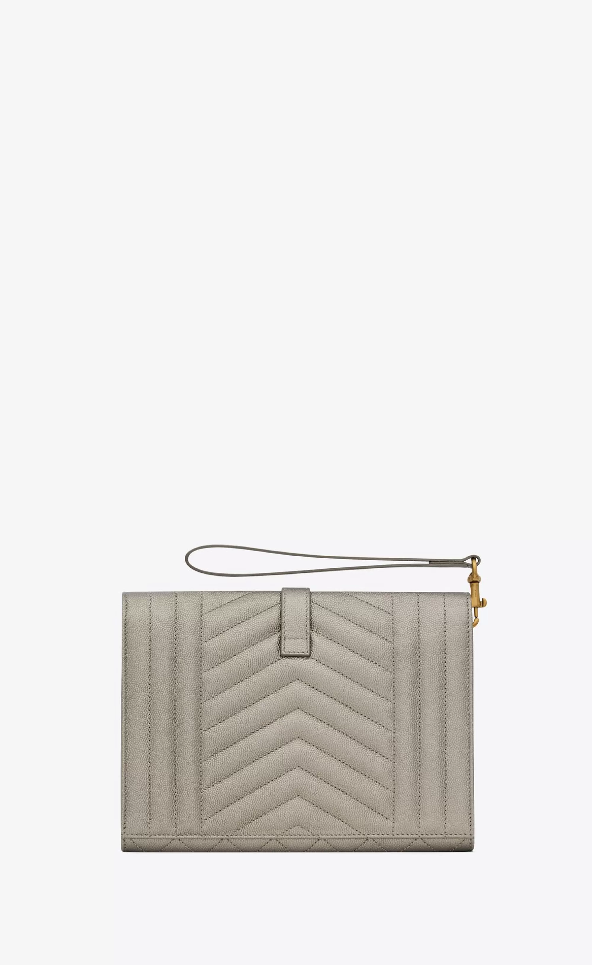 Women Saint Laurent pouches^ENVELOPE Flap Pouch In MIX MATELASSÉ Metallic GRAIN DE POUDRE EMBOSSED LEATHER | | YSL.com