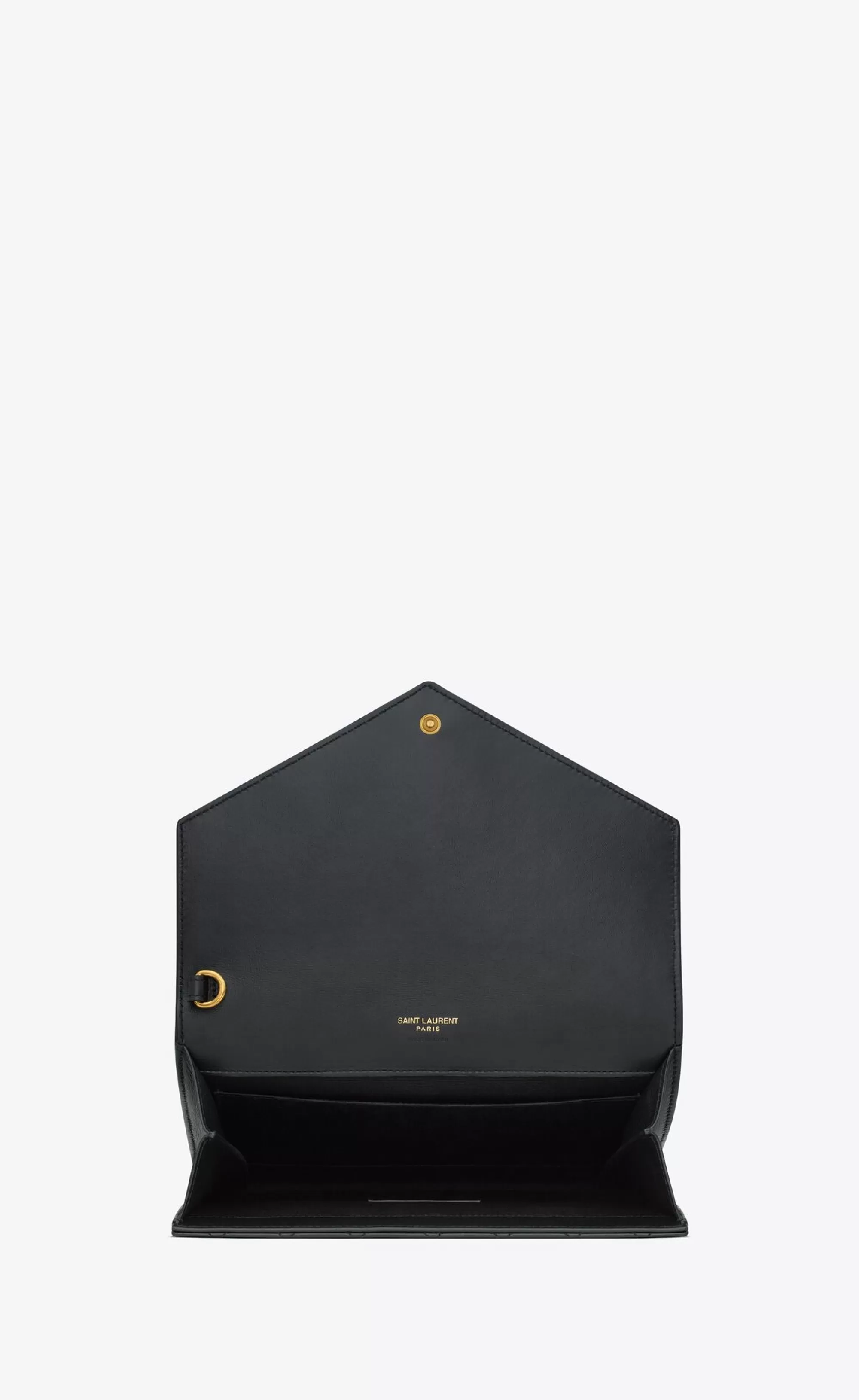 Women Saint Laurent pouches^ENVELOPE Flap Pouch In MIX MATELASSÉ Shiny Grained Leather | | YSL.com